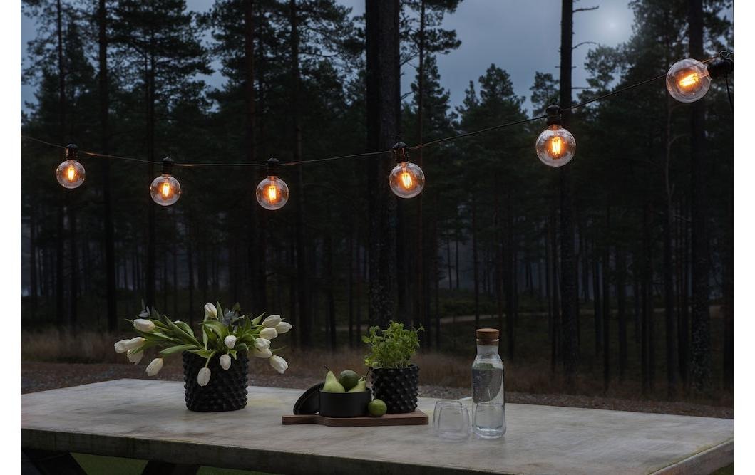 KONSTSMIDE Lichterkette »Solar 2337 10 LEDs Transparent«, 10 St.-flammig