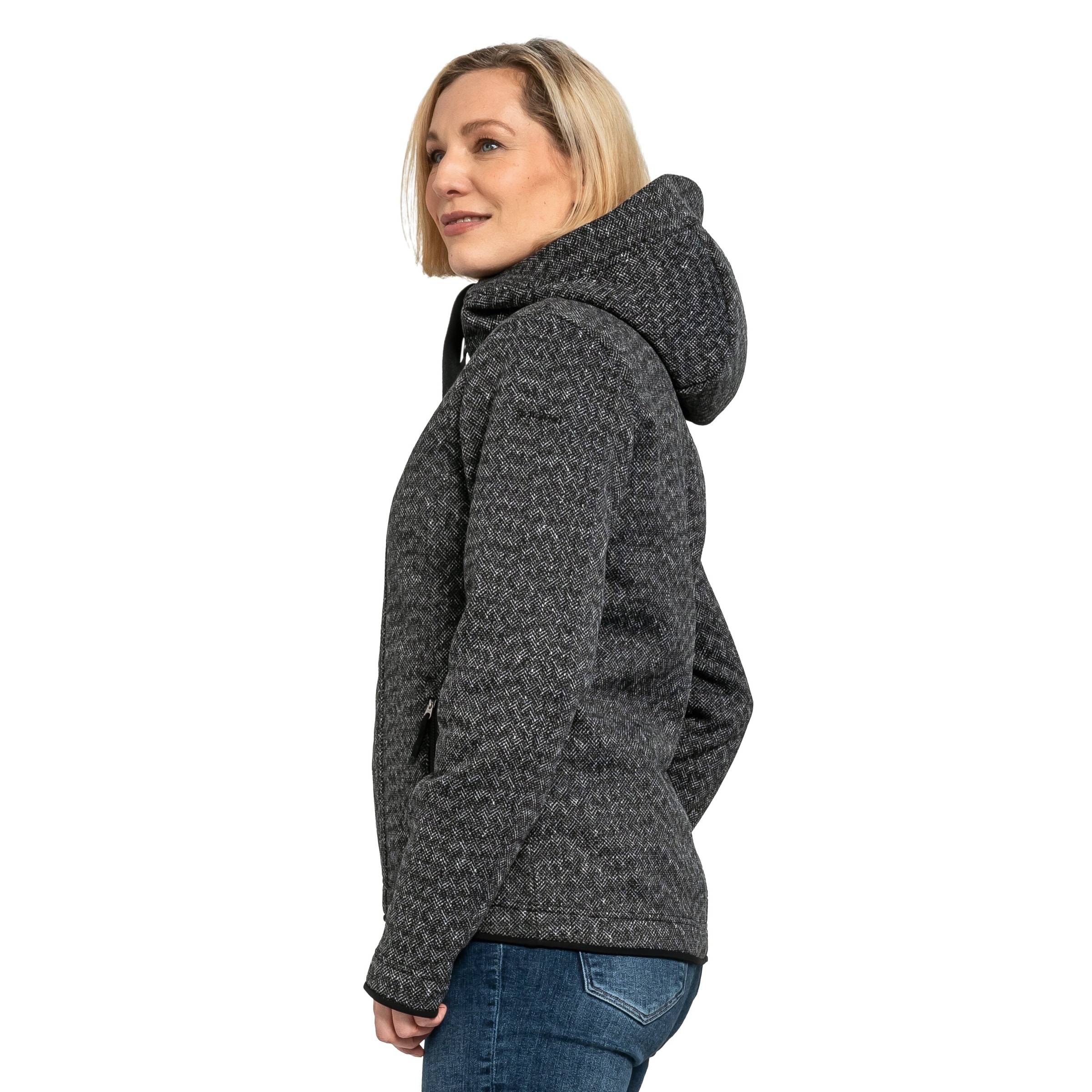 Schöffel Fleecejacke »Fleece Hoody Aurora L«, mit Kapuze