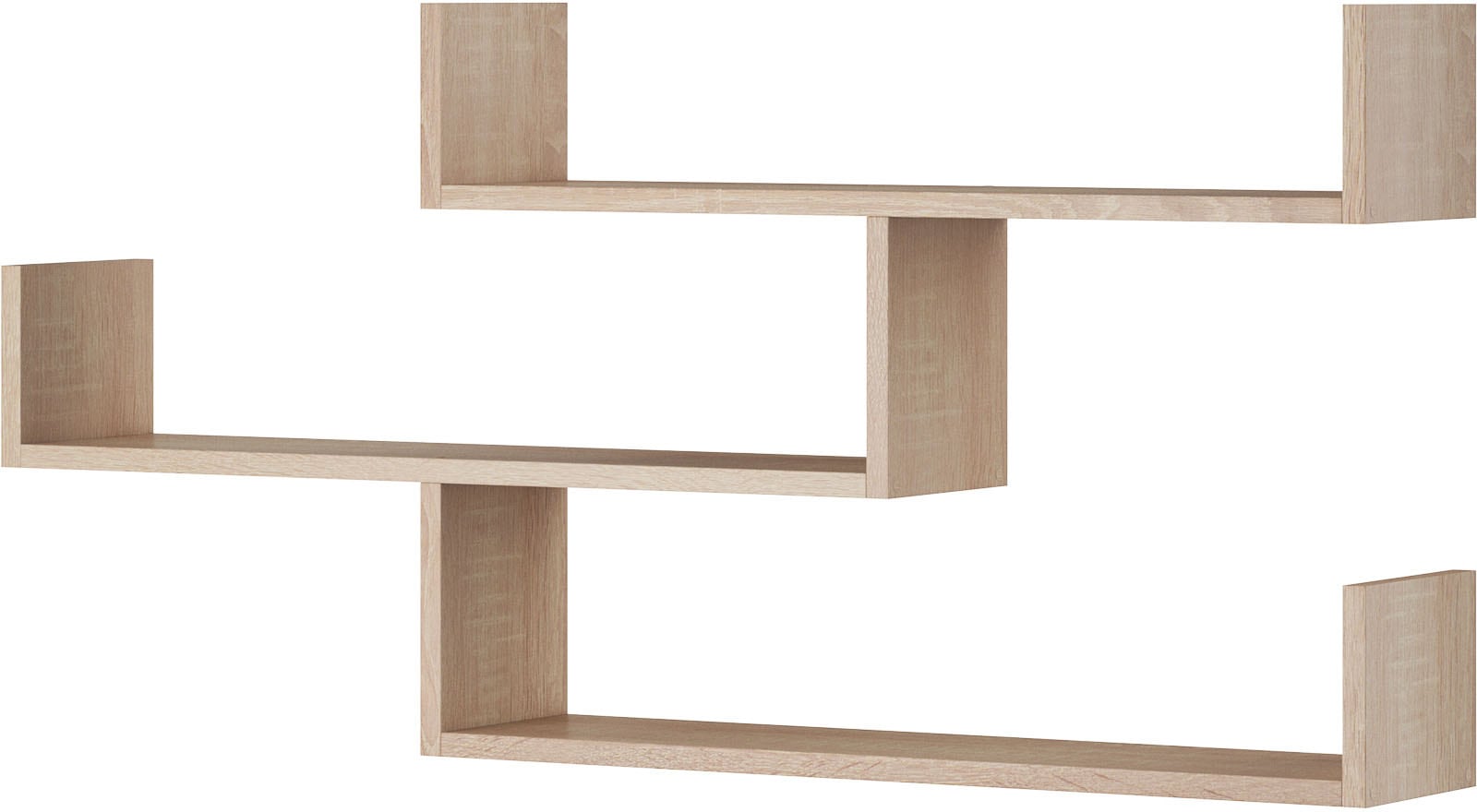 Home affaire Tableau mural »Wandregal Trio« 1 cuis tlg. étagère suspendue avec 3 surfaces de rangement, design moderne, utilisation variable