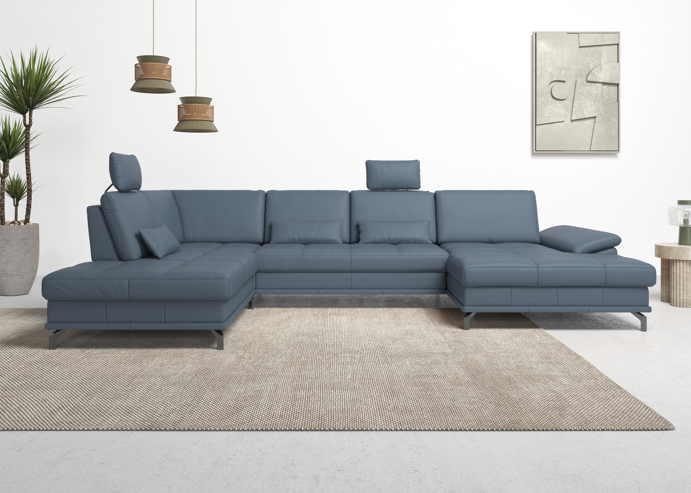 Image of GOODproduct Wohnlandschaft "Costello U-Form, B: 363 cm mit Sitztiefen-, Armteilverstellung &" 3 Nierenkissen, optional Bettfunktion & Bettkasten
