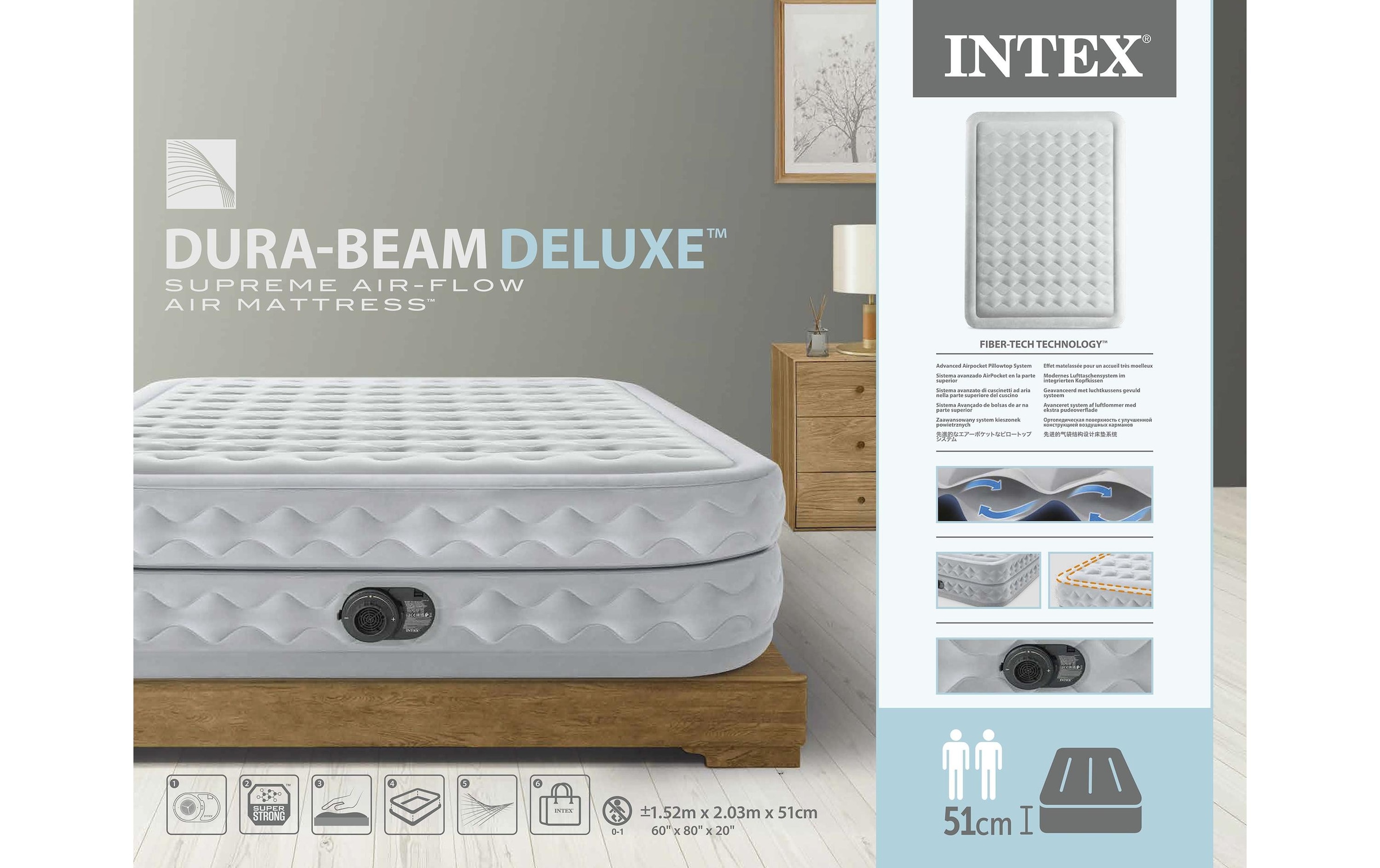 Intex Luftbett »Deluxe Supreme Air-Flow«