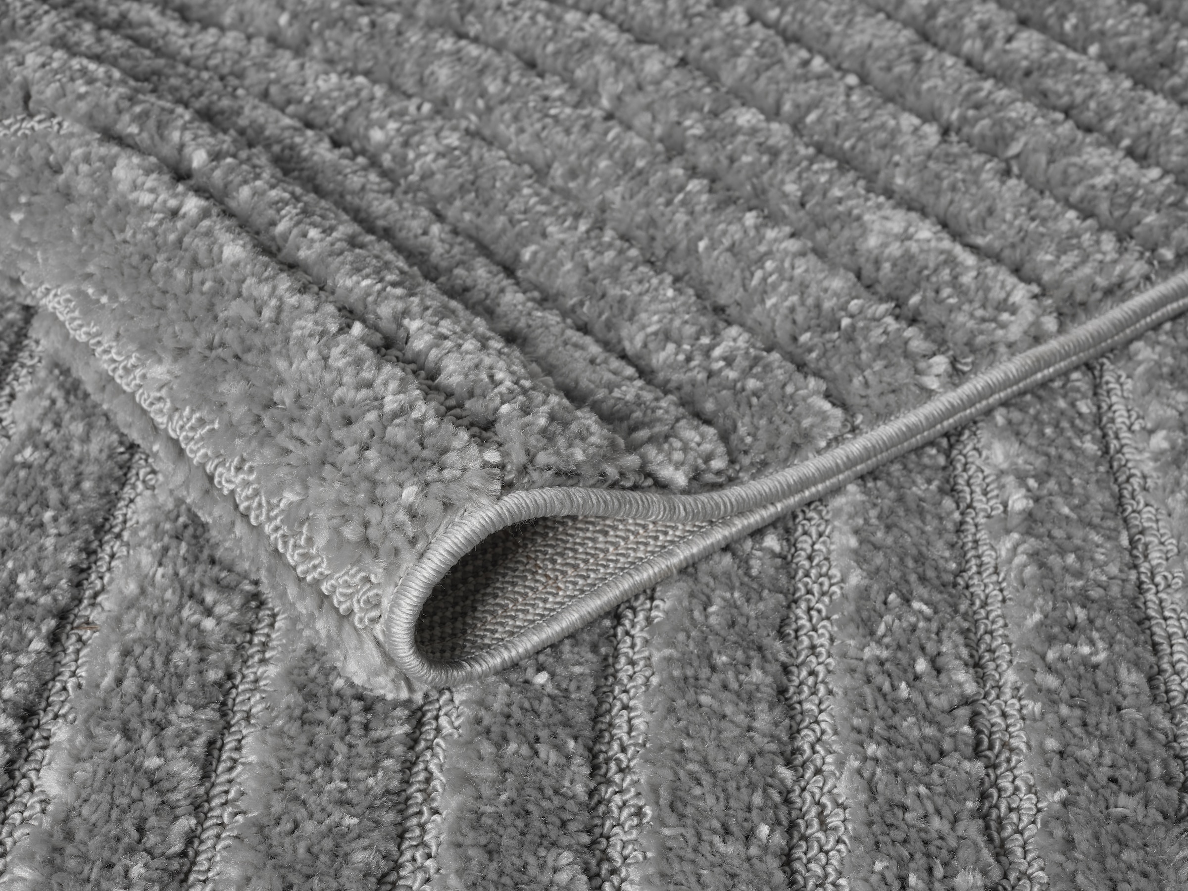 GOODproduct Teppich »Jonne, Boho-Design, Scandi, Designteppich« rechteckig 20 mm Höhe Hoch-Tief, 3D Optik, skandinavischer Stil, Wohnzimmer, Schlafzimmer