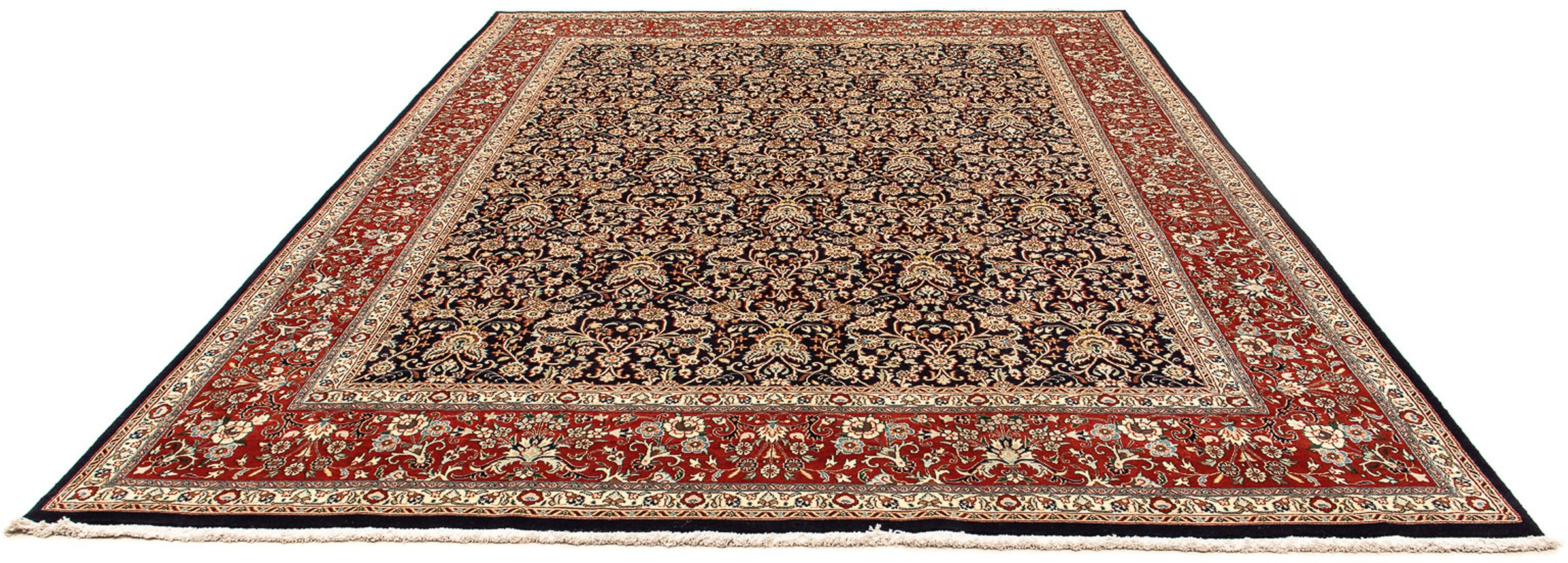 Image of morgenland Orientteppich »Perser - Classic - 340 x 245 cm - dunkelblau«, rechteckig, 10 mm Höhe, Wohnzimmer, Handgeknüpft, Einzelstück mit Zertifikat bei Ackermann Versand Schweiz