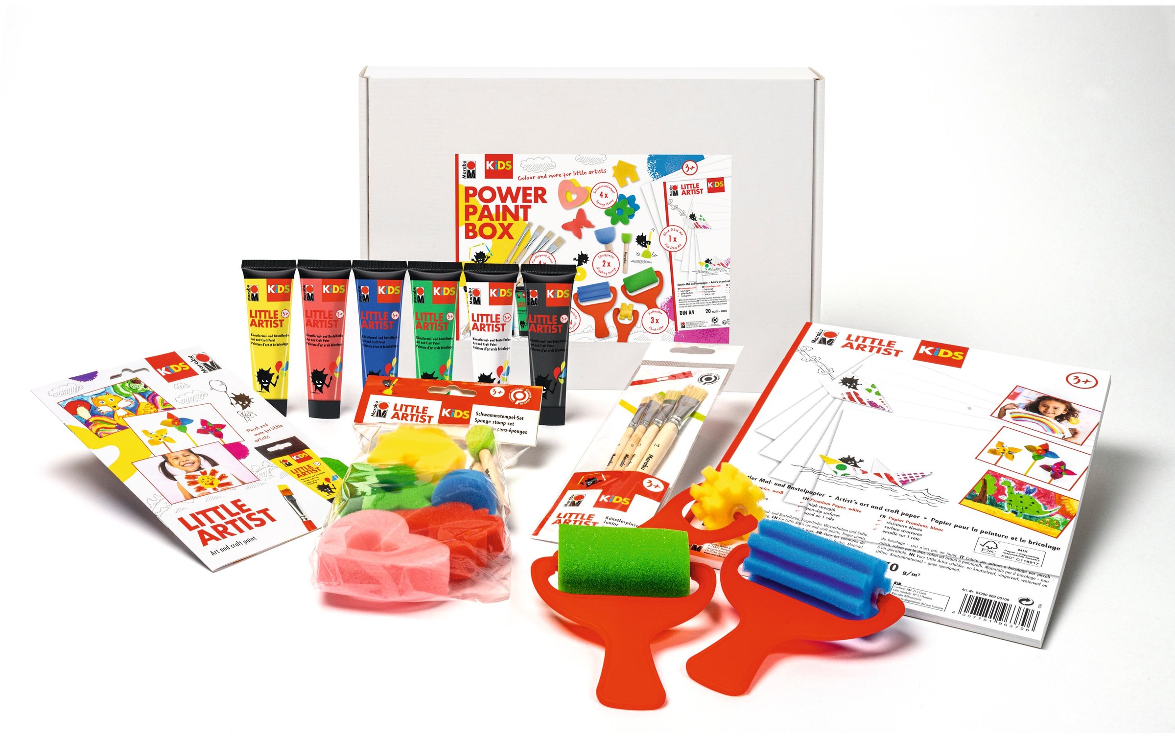 Marabu Kreativset »Kids Power Paint Box 6 x 36 ml«