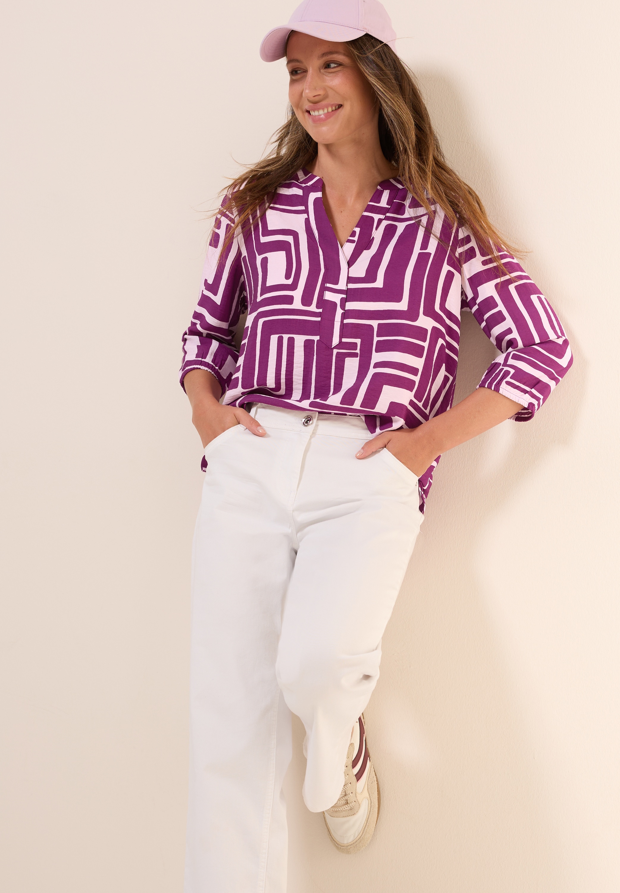 Cecil Druckbluse, mit grafischem Muster