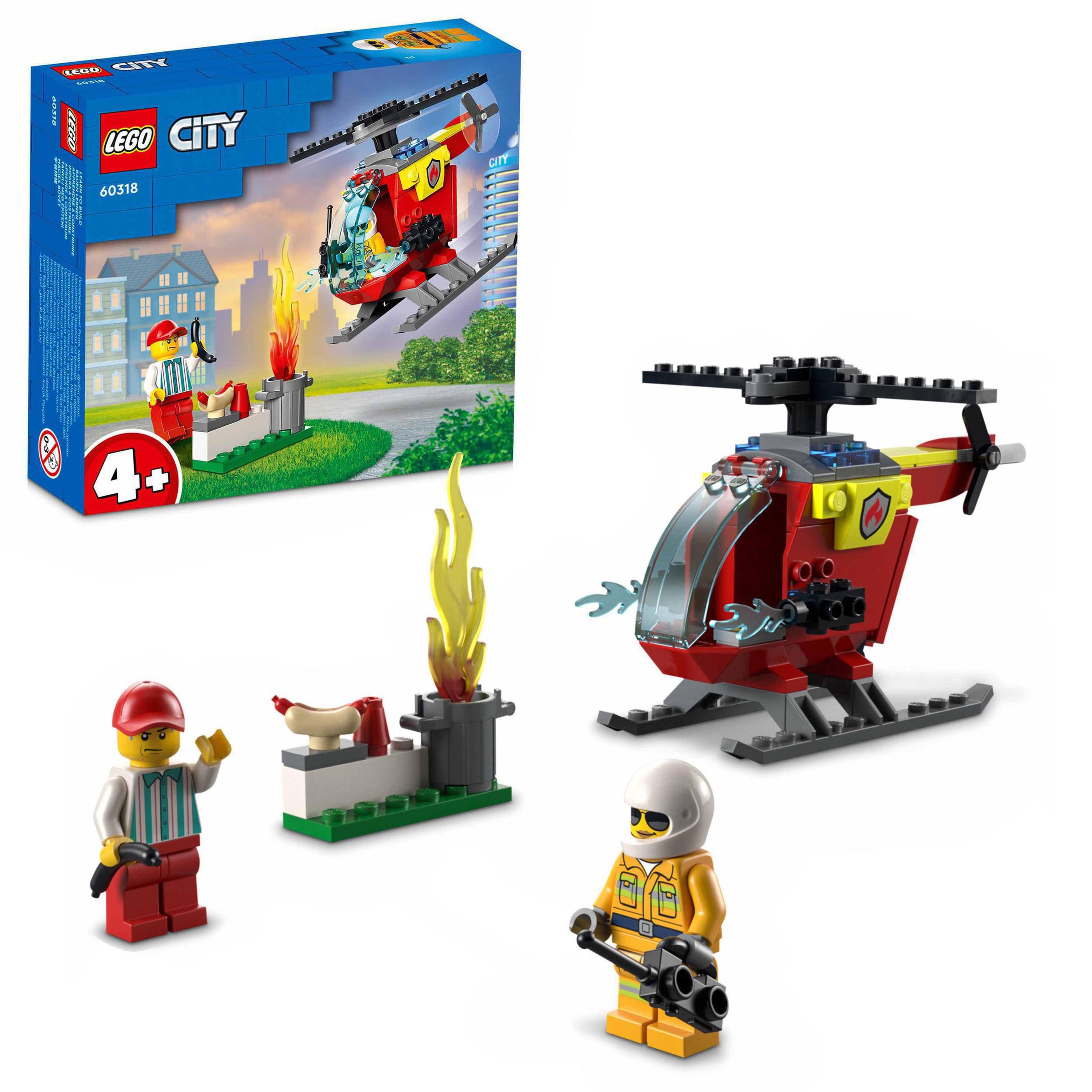 Image of LEGO® Konstruktionsspielsteine »Feuerwehrhubschrauber (60318), LEGO® City«, (53 St.) bei Ackermann Versand Schweiz