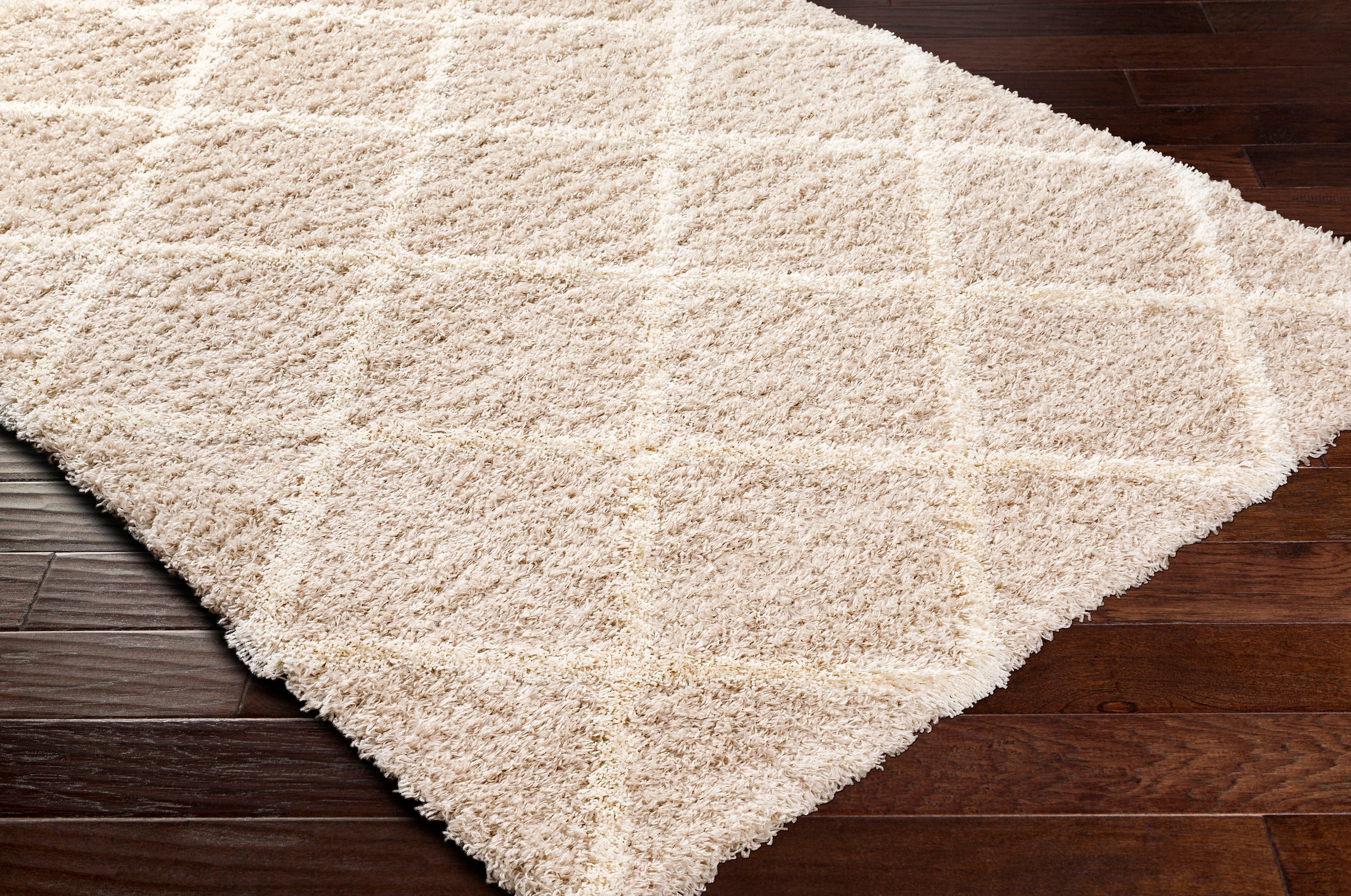 Livabliss Hochflor-Teppich »TRAKAI«, rechteckig, 52 mm Höhe, Flauschig, Langflor, Weich, Boho Wohnzimmerteppich, Grau