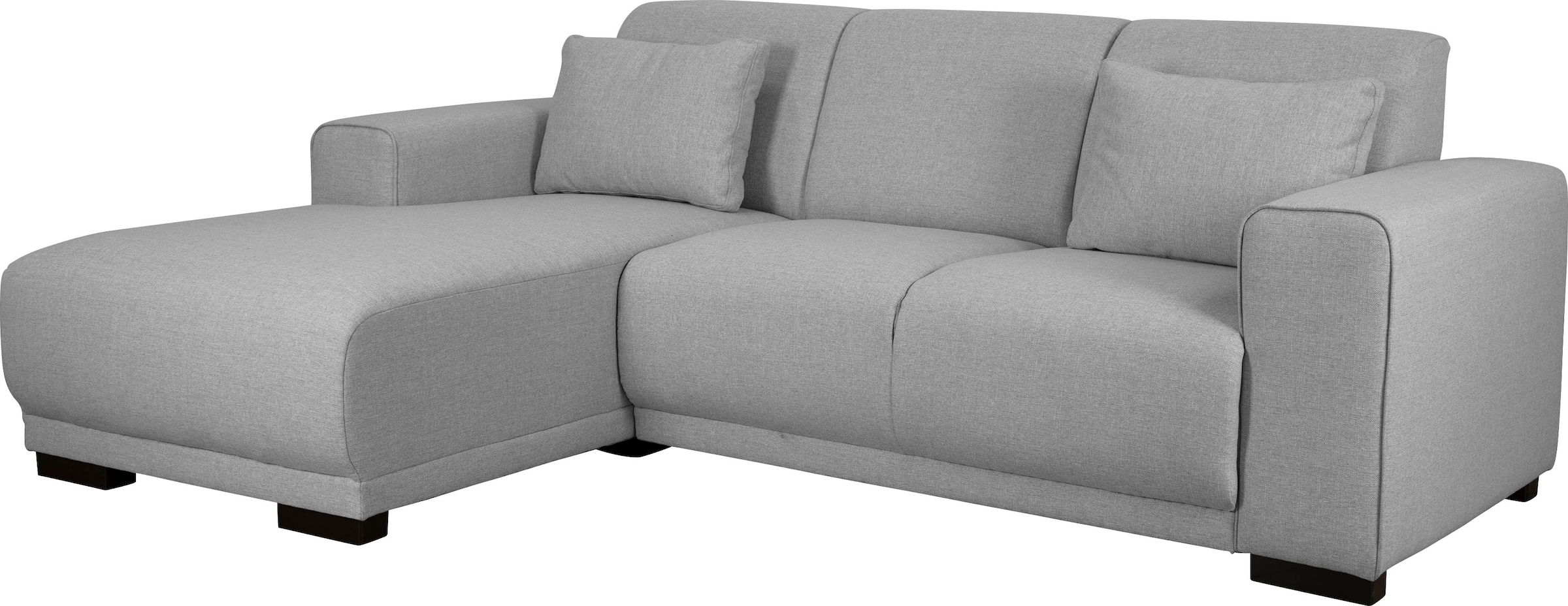 Home affaire Ecksofa »BORNHOLM L-Form mit Recamiere, Masse B/T/H: 234/162/85 cm«, Recamiere links oder rechts bestellbar, Wellenfederung, inkl. 2 Kissen