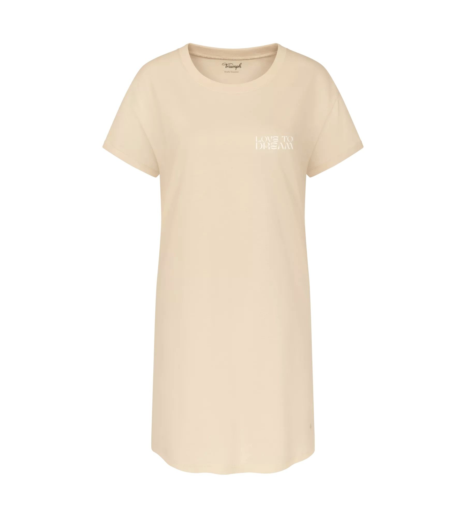 Triumph Chemise de nuit »Nightdresses NDK X« Sans poches weich, atmungsaktiv, gerippter Rundhalsausschnitt, Kurzarm