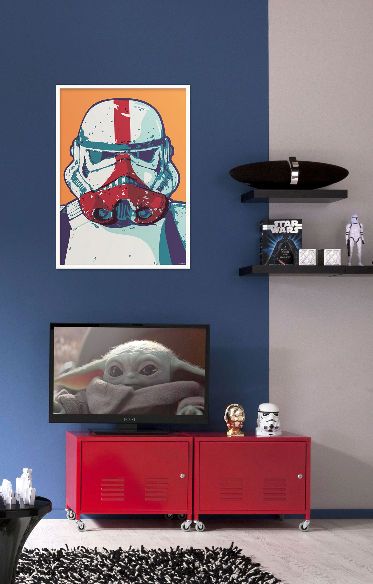 Komar Bild »Mandalorian Pop Art Stormtrooper«, Disney-Star Wars, (1 St.), Wandbild zur Dekoration im Kinderzimmer - ohne Rahmen