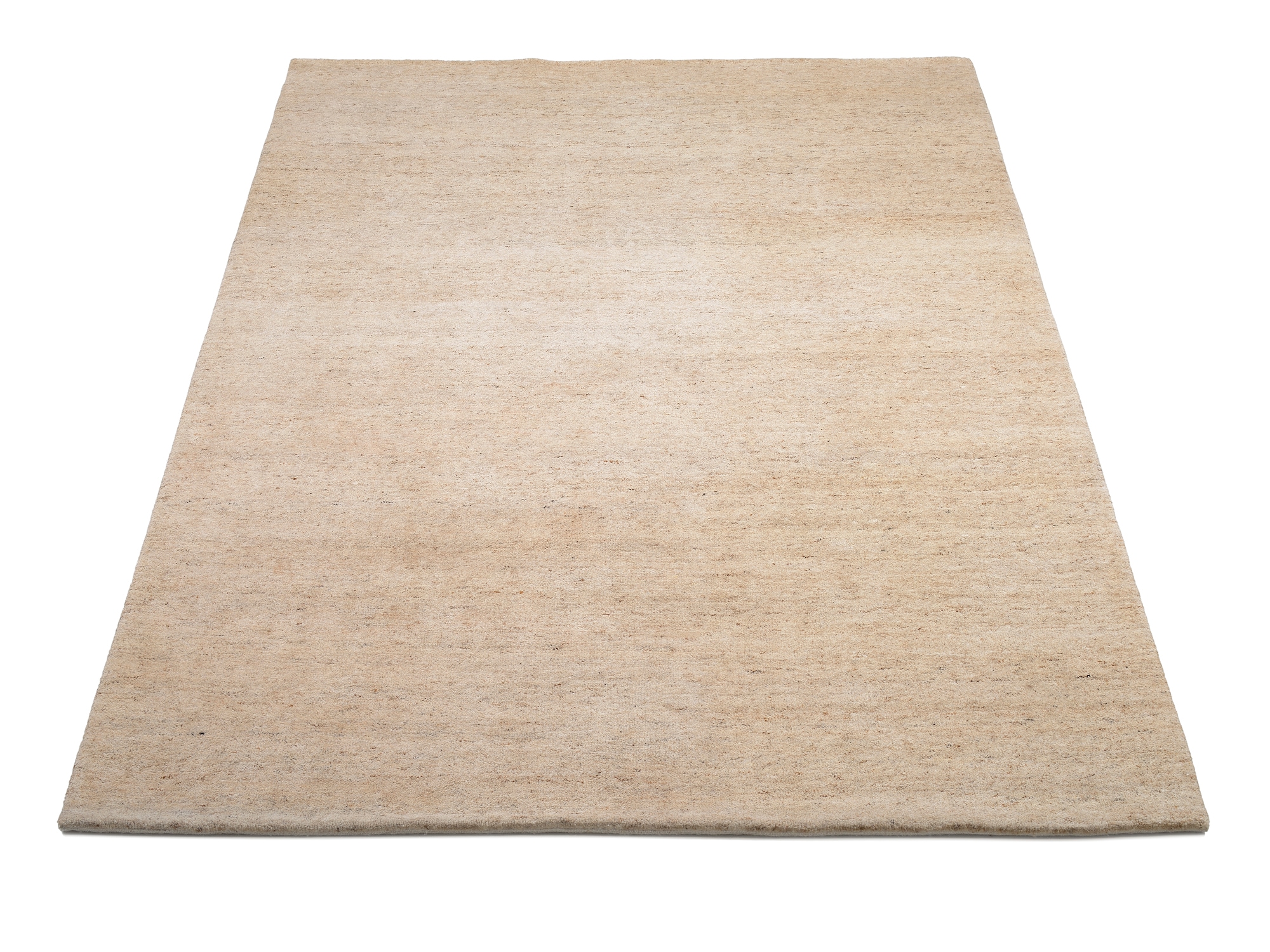 OCI DIE TEPPICHMARKE Wollteppich »ESEMPIO UNI MELANGE«, rechteckig, 18 mm Höhe, reine Wolle, handgeknüpft, hochwertig verarbeitet, natürlich warm