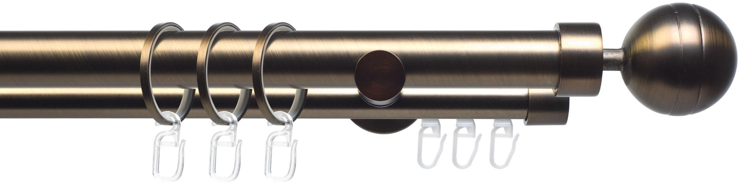 Image of Liedeco Gardinenstange "CELKUGEL02SG2L" Ø 25 mm 2 läufig-läufig Fixmass 2-läufig im Fixmass Ø 25/20 mm