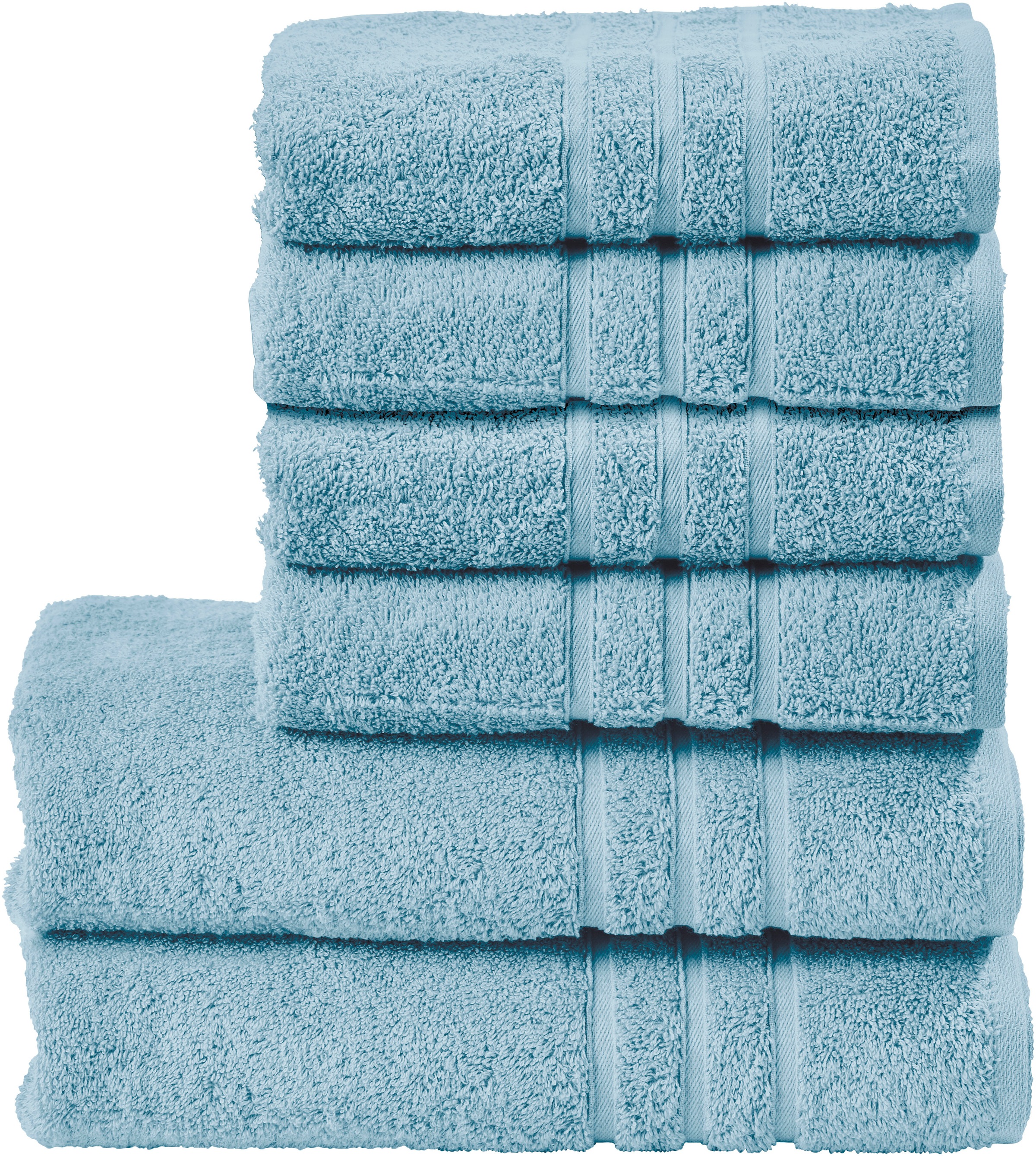 Image of done.® Handtuch Set »Daily Uni«, Set, 6 tlg., Walkfrottier, Uni Farben, saugfähiges Walkfrottier, in verschiedenen Set Varianten erhältlich bei Ackermann Versand Schweiz