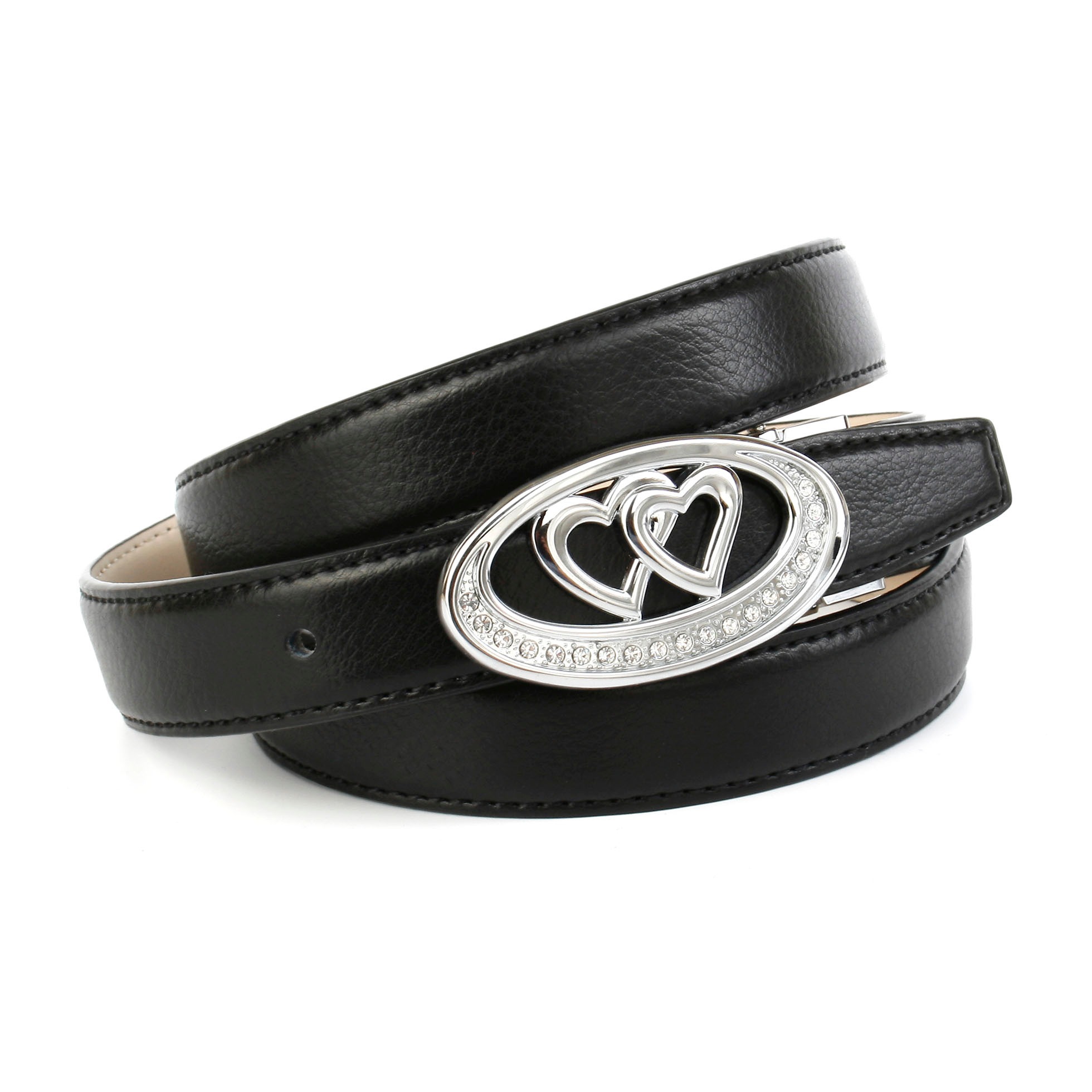 Image of Anthoni Crown Ledergürtel, mit Herzen auf der Schnalle bei Ackermann Versand Schweiz
