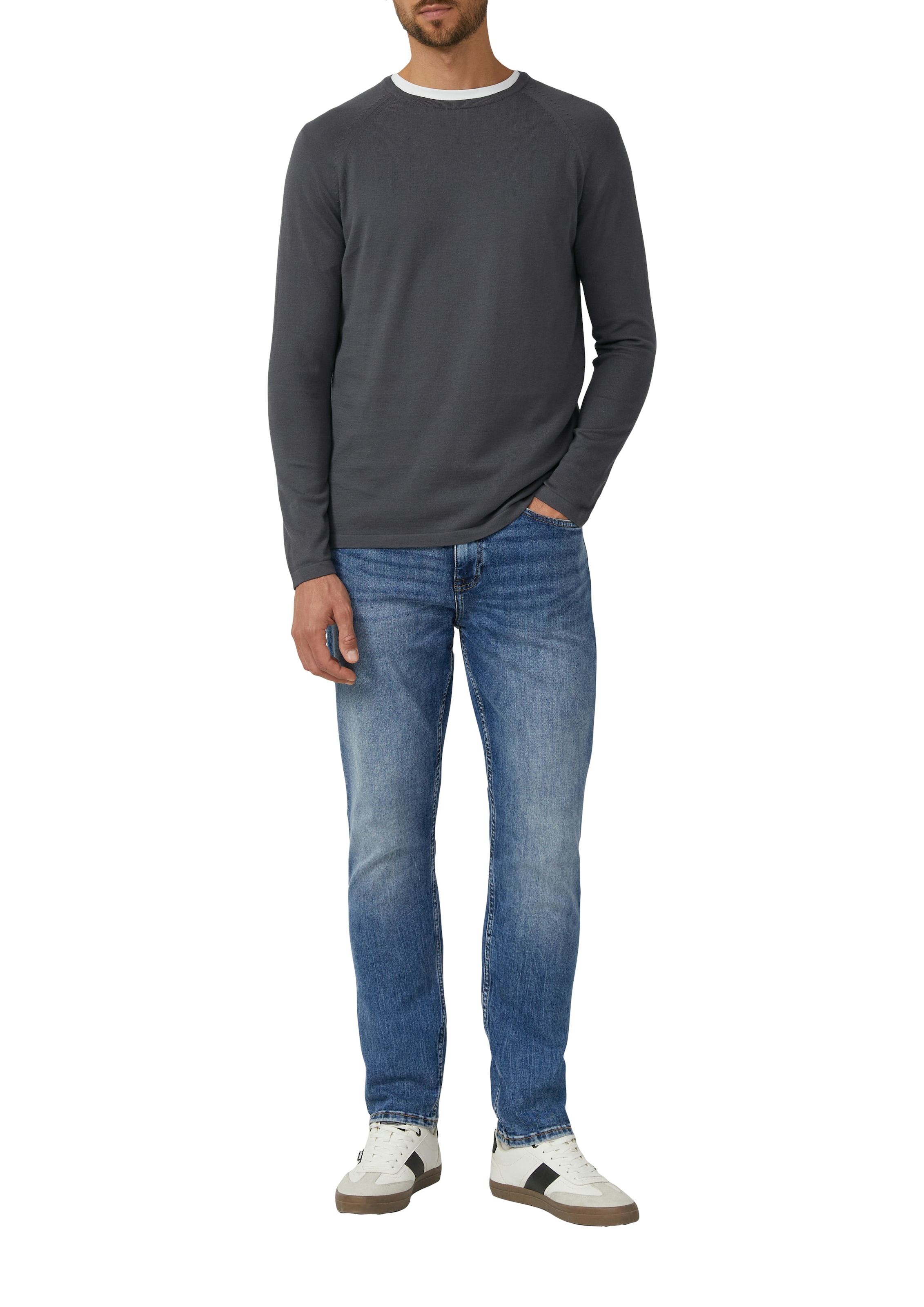 s.Oliver Pull à col rond mit Raglanärmeln