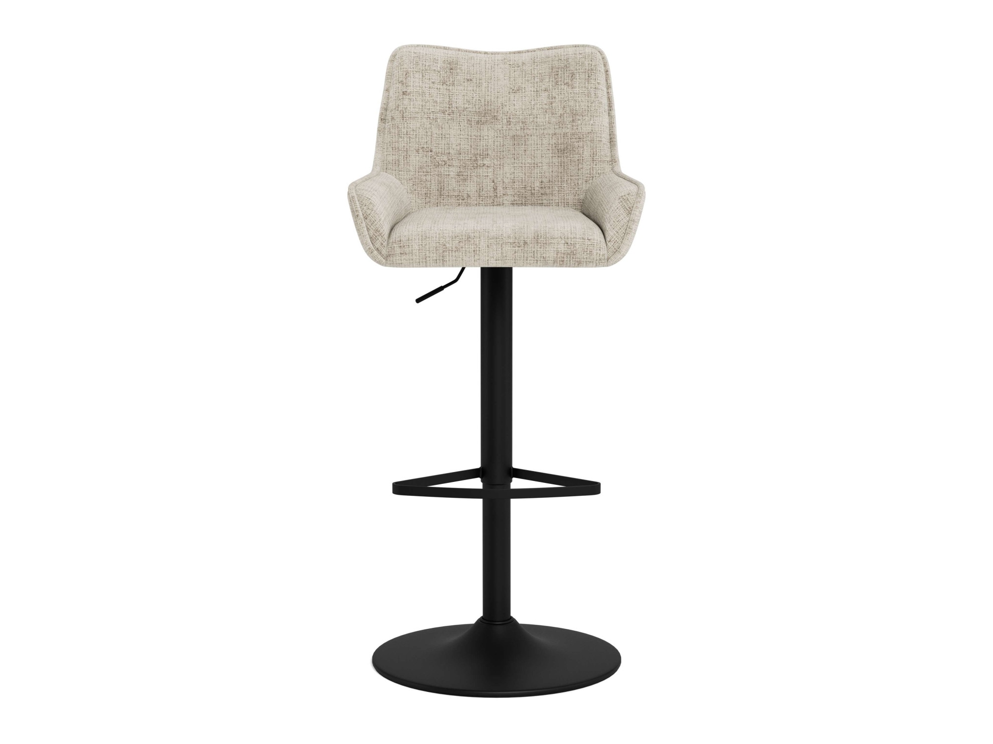 ACTONA GROUP Barhocker »Eddie, Thekenhocker, Barstuhl mit Rückenlehne und Fussstütze« Set, 2, 2 Stk. tlg. Barhocker, Stoffbezug, geschwungene Form, Gaslift, Drehfunktion, FSC™