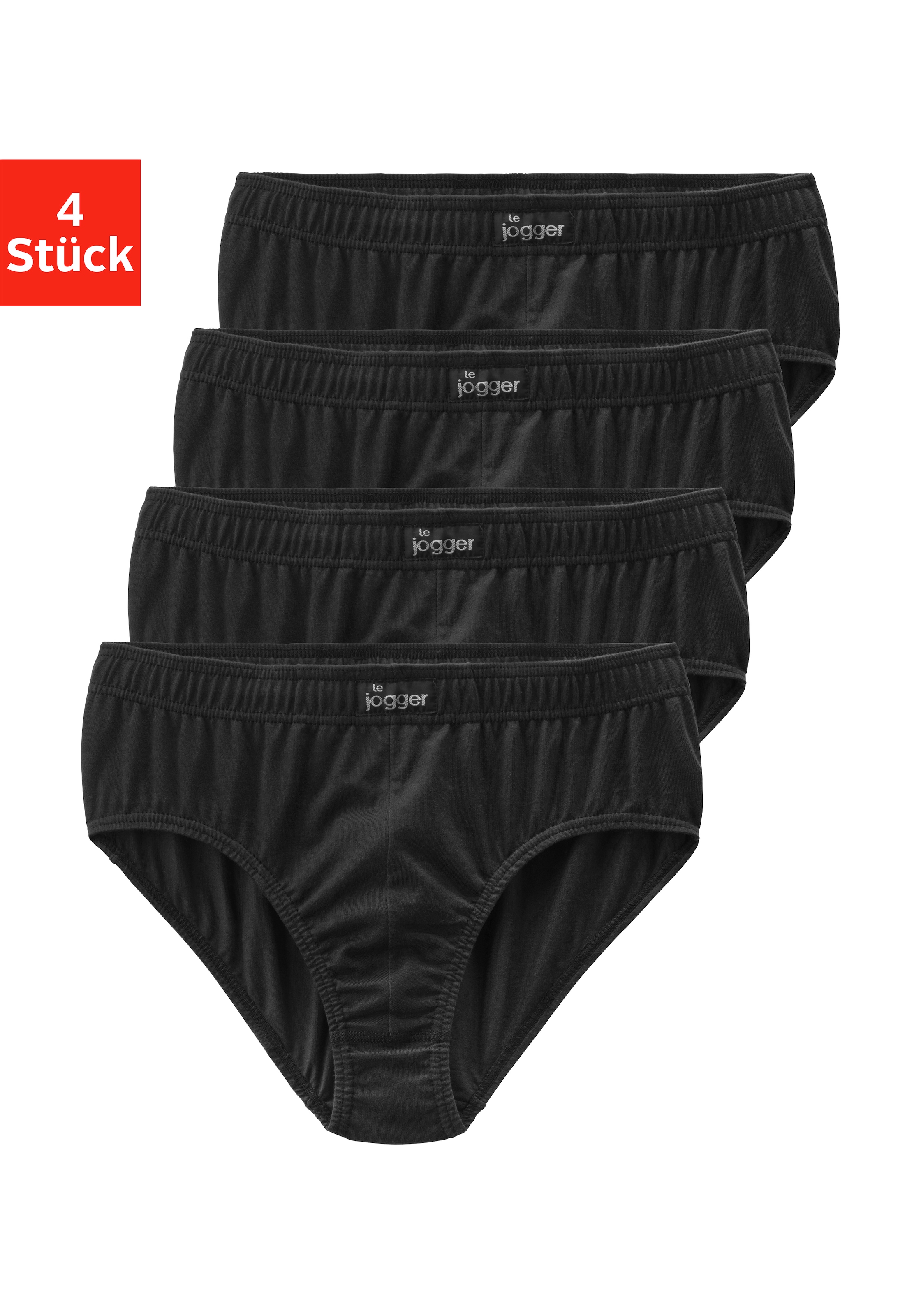 Image of le jogger Slip Packung, 4 Stk. aus angenehm weicher Baumwoll-Qualität