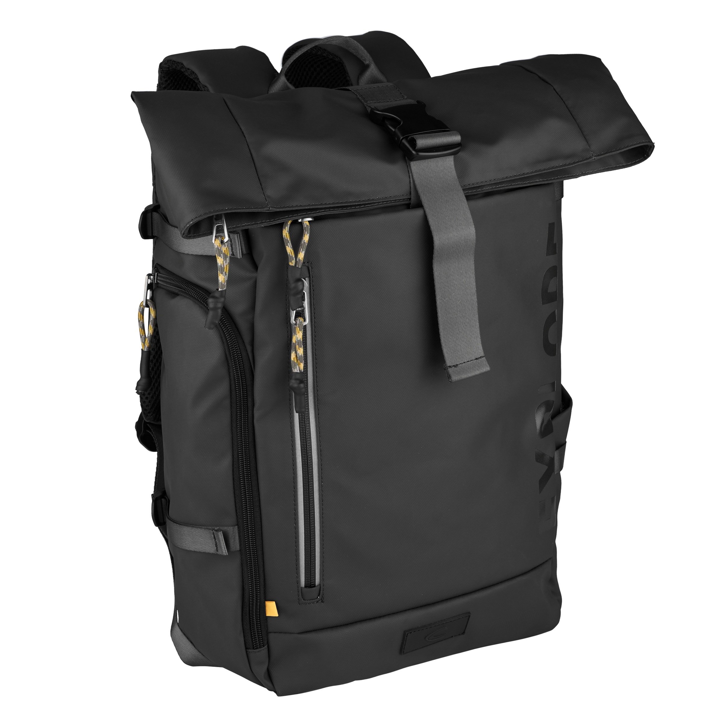 Camel Active, Unisex, camel active »Explore« wasserabweisendes recyceltes Nylon und reflektierende Reissverschlüsse, schwarz, B/H/T: 36cm x 51cm x 