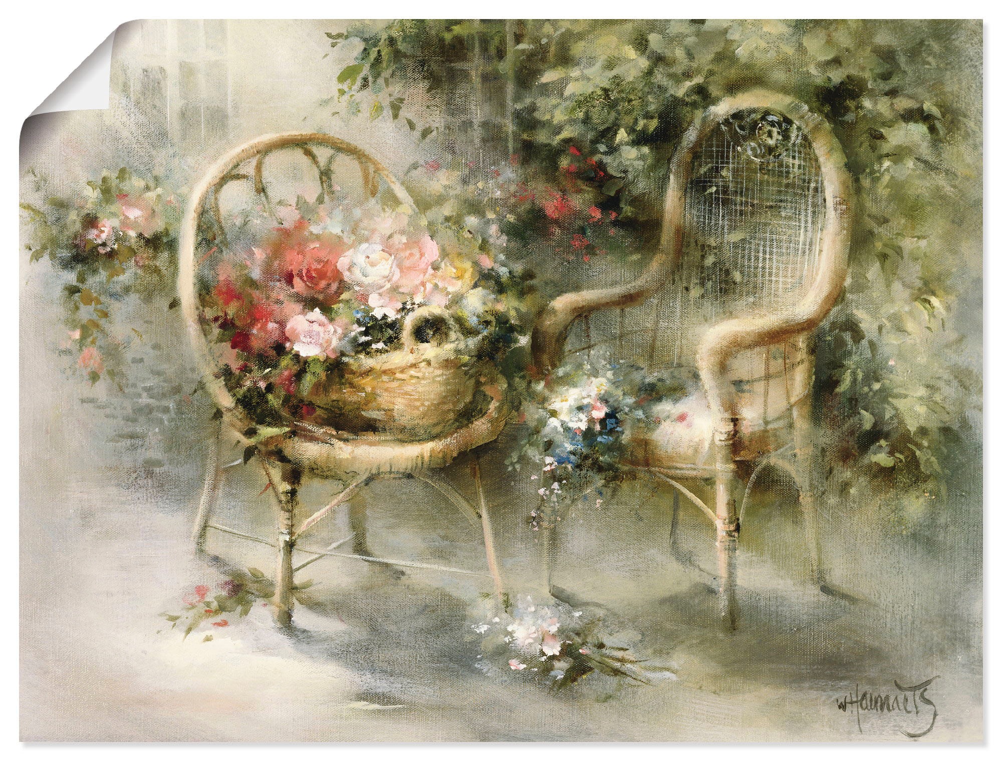 Image of Artland Wandbild »Sommer II«, Garten, (1 St.), in vielen Grössen & Produktarten -Leinwandbild, Poster, Wandaufkleber / Wandtattoo auch für Badezimmer geeignet bei Ackermann Versand Schweiz