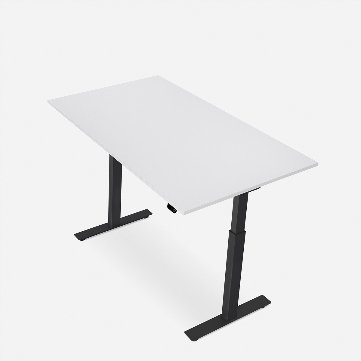 Schreibtische »WRK21 Schreibtisch Smart 180 x 80 cm, Höhenverstellbar, Weiss Uni / Schwarz«