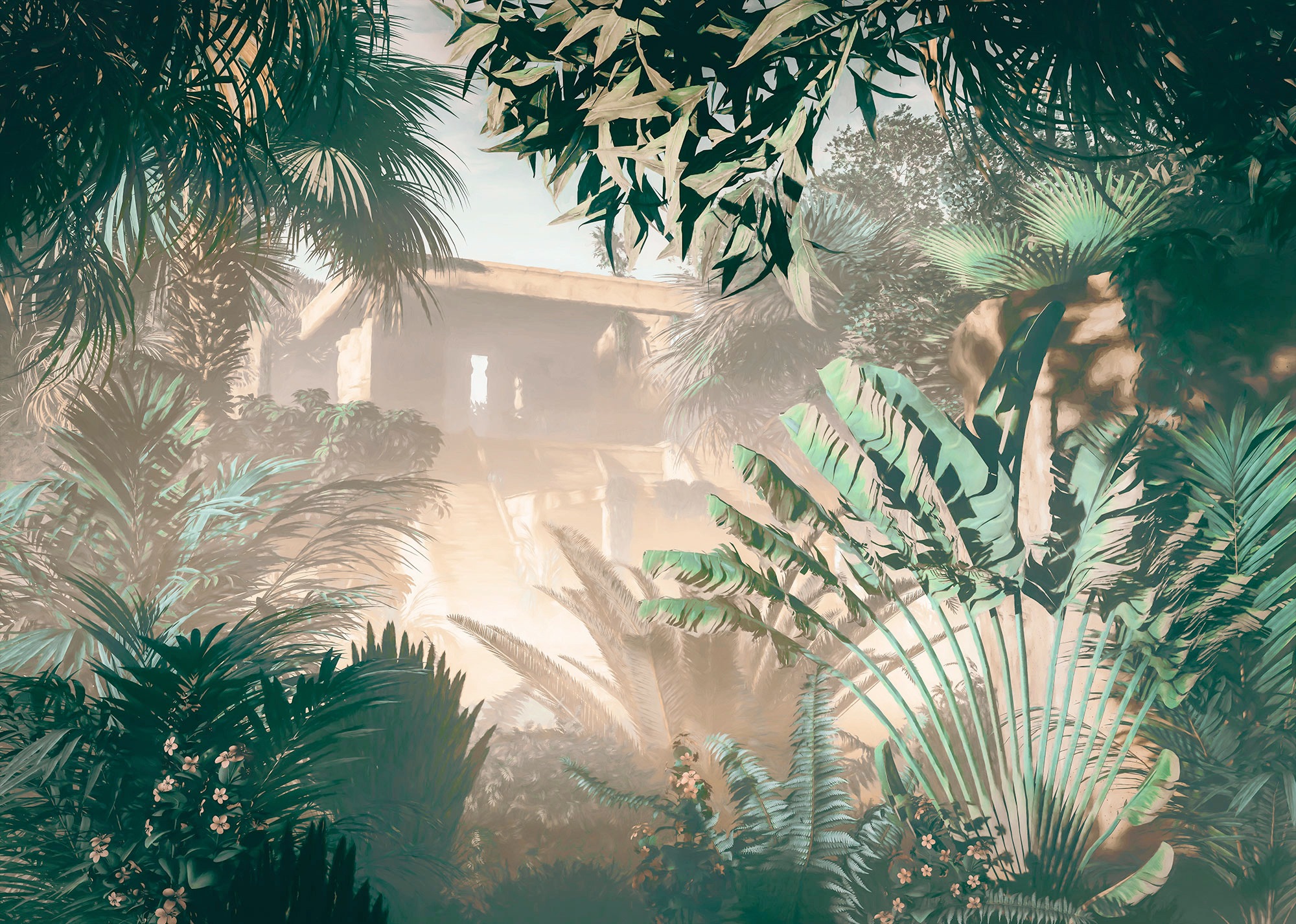 Image of Komar Fototapete »Manoa«, botanisch-tropisch-Motiv, BxL: 350x250 cm, 150 g/m², Bahnbreite 50 cm, ausgezeichnet lichtbeständig bei Ackermann Versand Schweiz