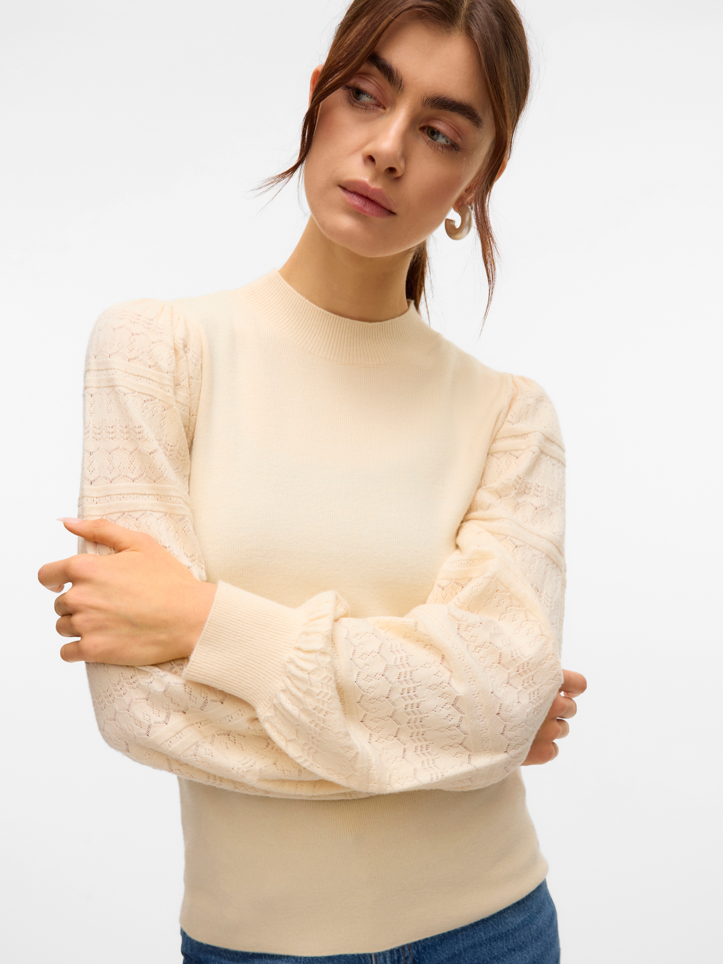 Vero Moda Strickpullover »VMNEWLIMONE LS HIGHNECK PULLOVER BOO«