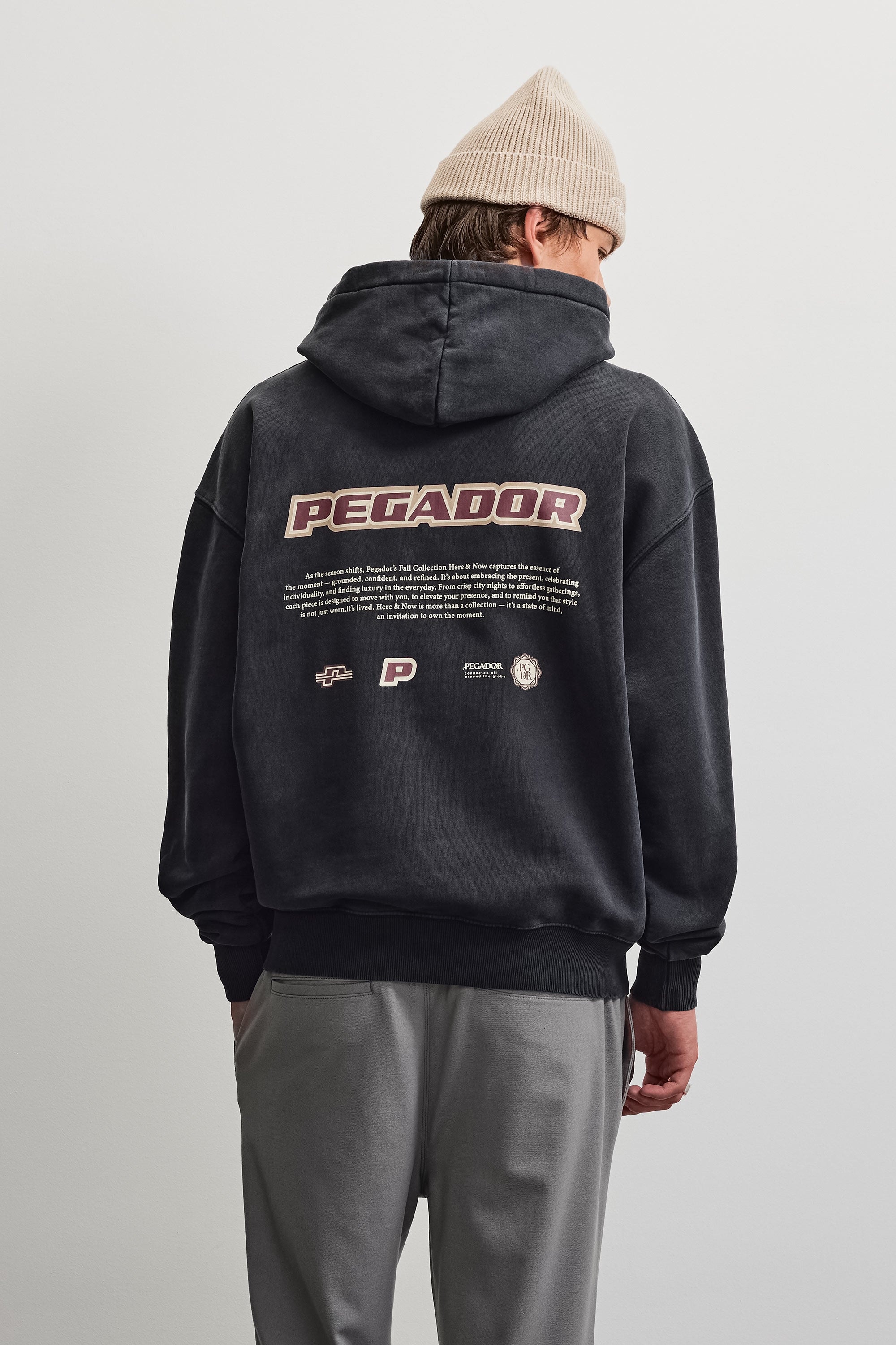 PEGADOR Sweat à capuche »Binibeca Oversized Hoodie«, mélange de coton, oversize
