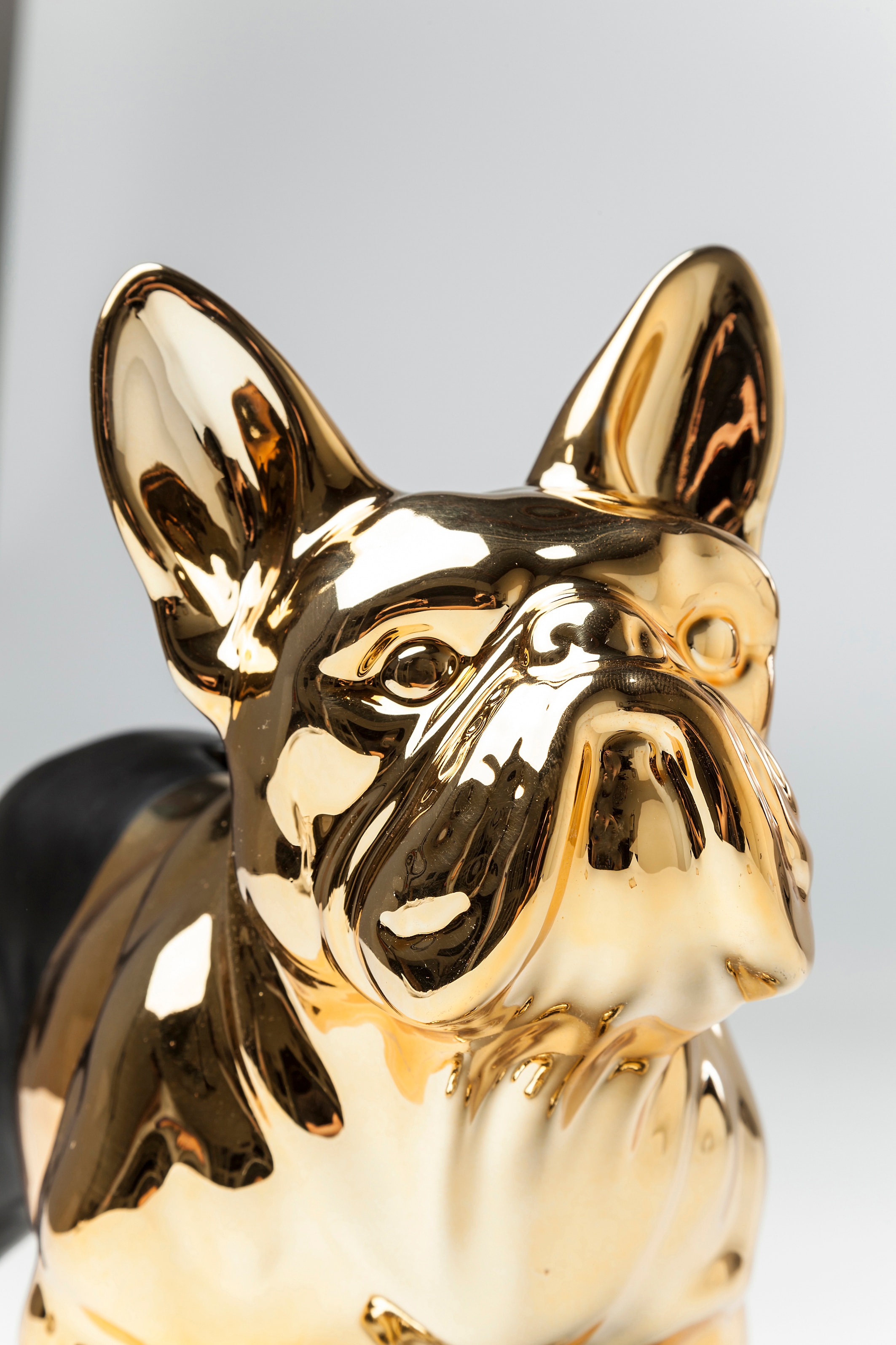 Kare Design Boîte à bijoux »Spardose Bulldog Gold-Schwarz«