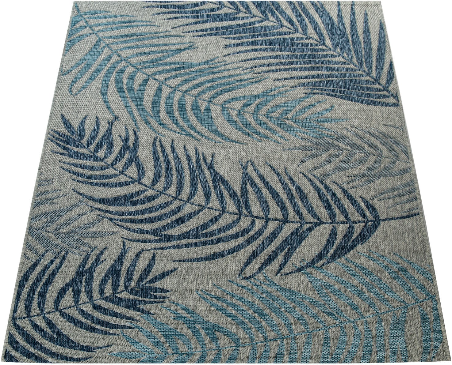 Paco Home Teppich »Kuba 123«, rechteckig, Flachgewebe, Motiv Blätter, In-  und Outdoor geeignet, Wohnzimmer bequem kaufen