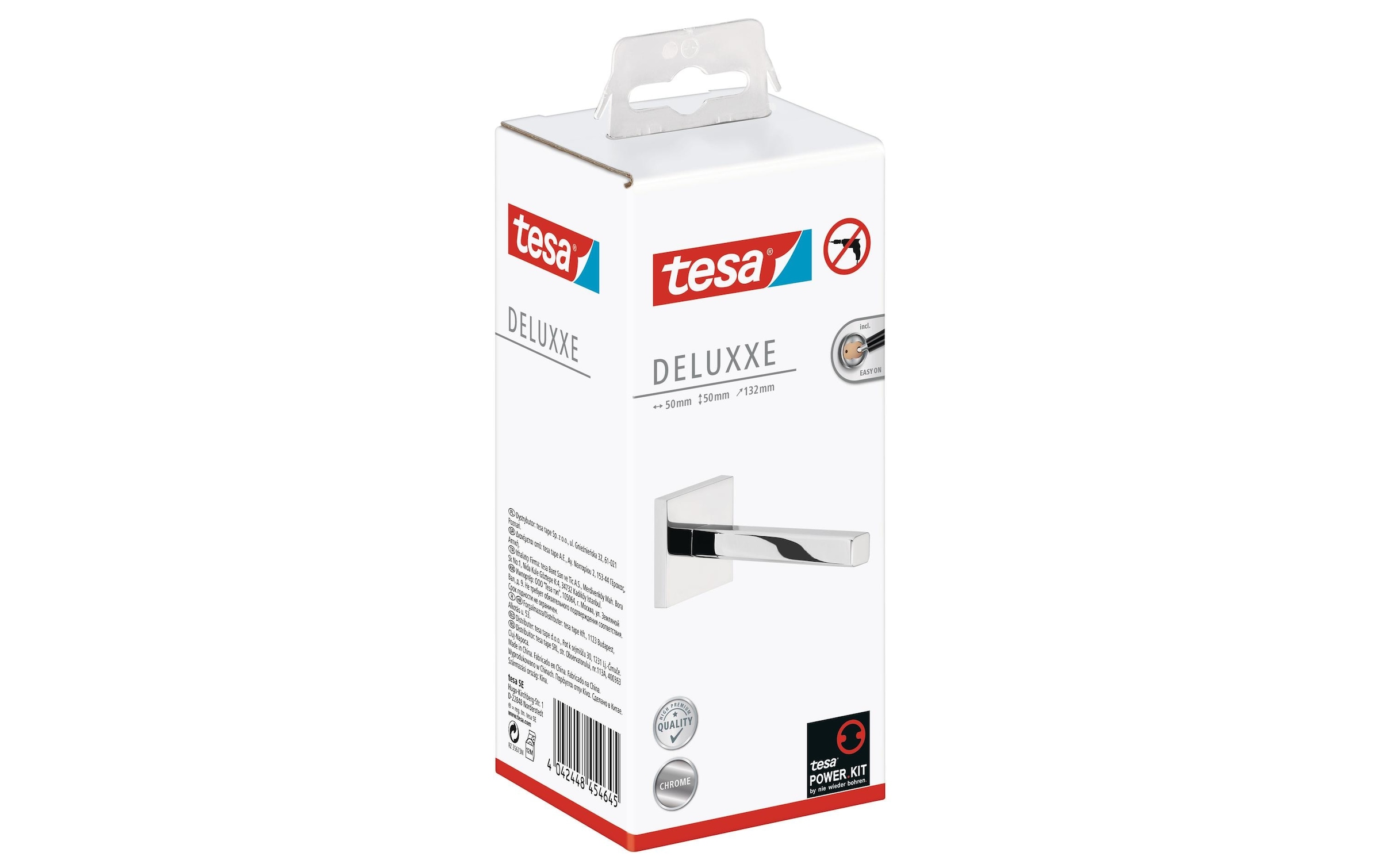 tesa Toilettenpapierhalter »Deluxxe, Silberfarben«