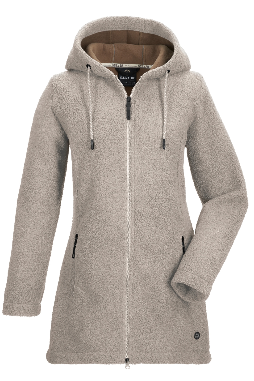 G.I.G.A. DX by killtec Veste en laine polaire »GW 41 WMN PRK« avec capuche avec fermeture éclair à 2 sens, en matière douce et moelleuse