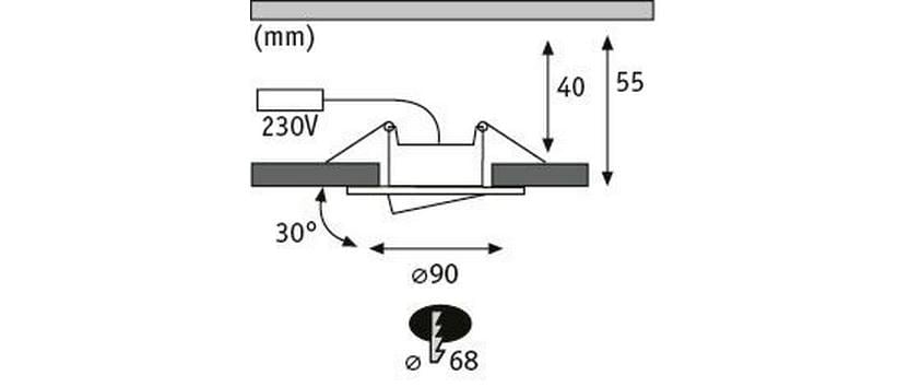 Paulmann LED Deckenspot »LED Calla Basis«, 3 flammig