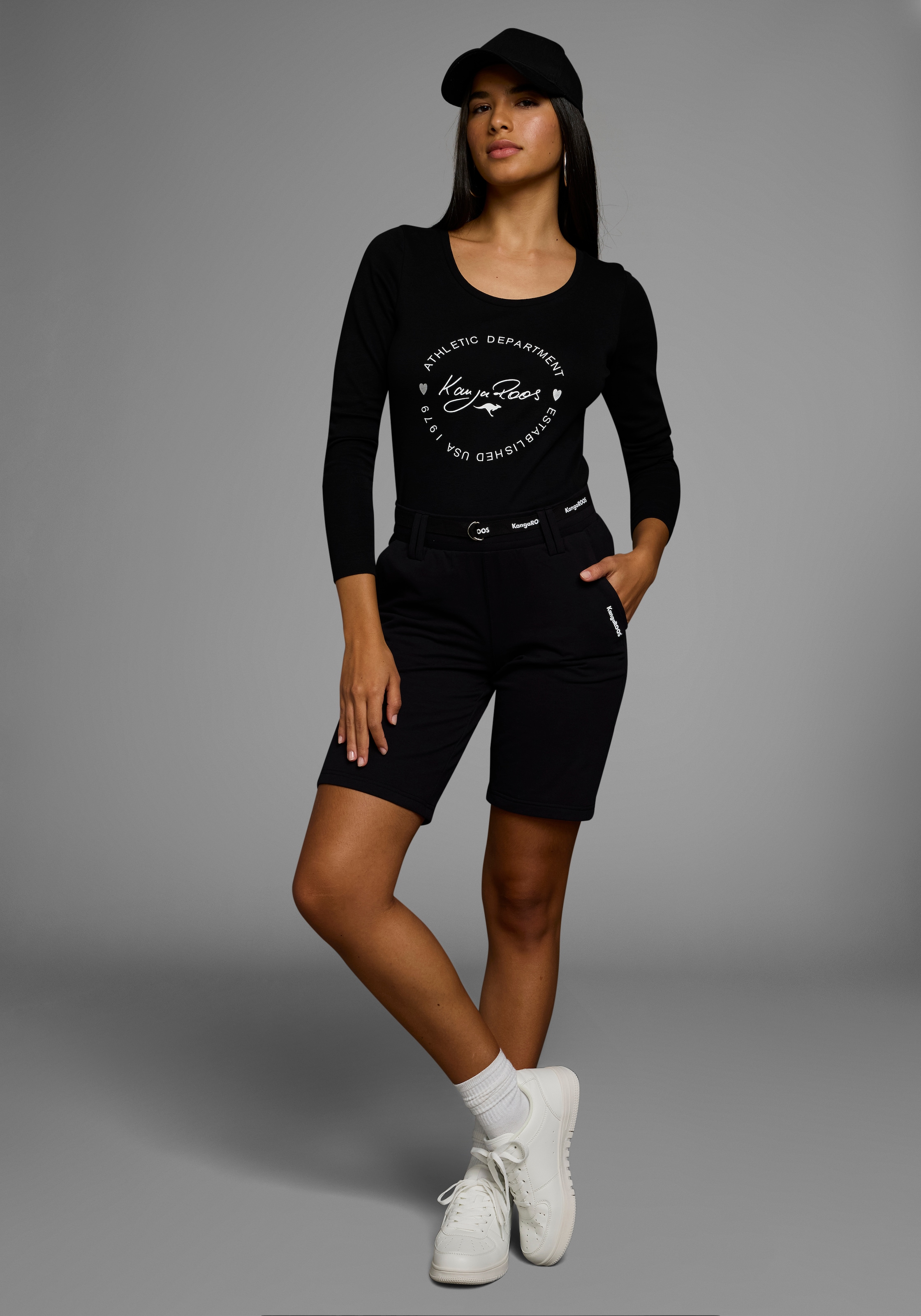 KangaROOS Bermudas, (2 tlg.), mit Logo-Gürtel