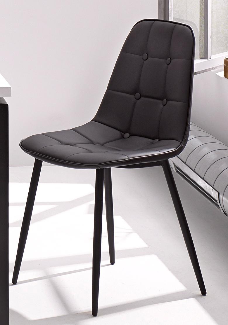 GOODproduct Ensemble de salle à manger 5 cuis tlg. Table à manger, largeur 160 cm et 4 chaises de salle à manger, revêtement en similicuir