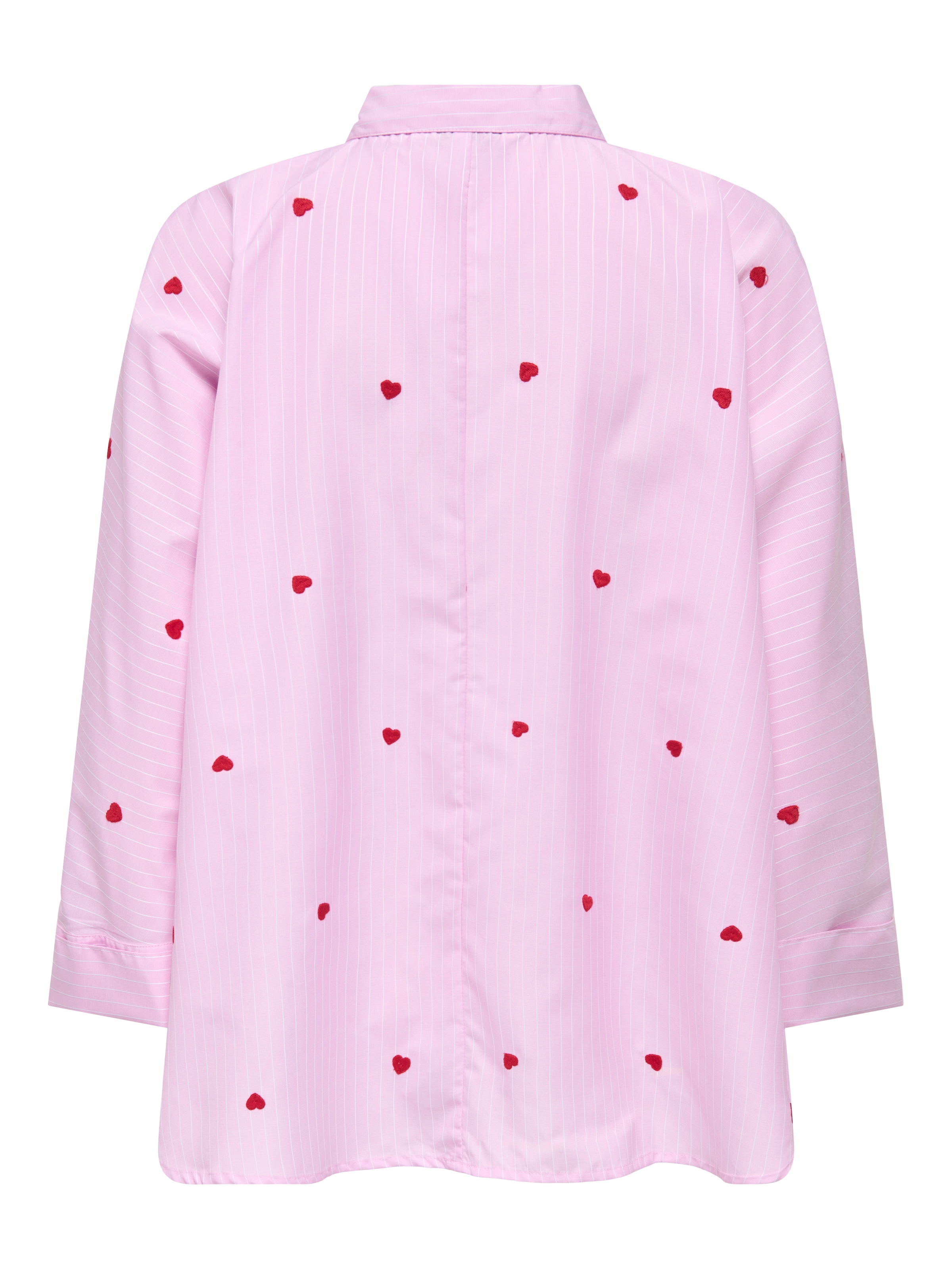 ONLY Blouse chemise »ONLNEW LINA GRACE LS STRIPE EMB SHIRT«
