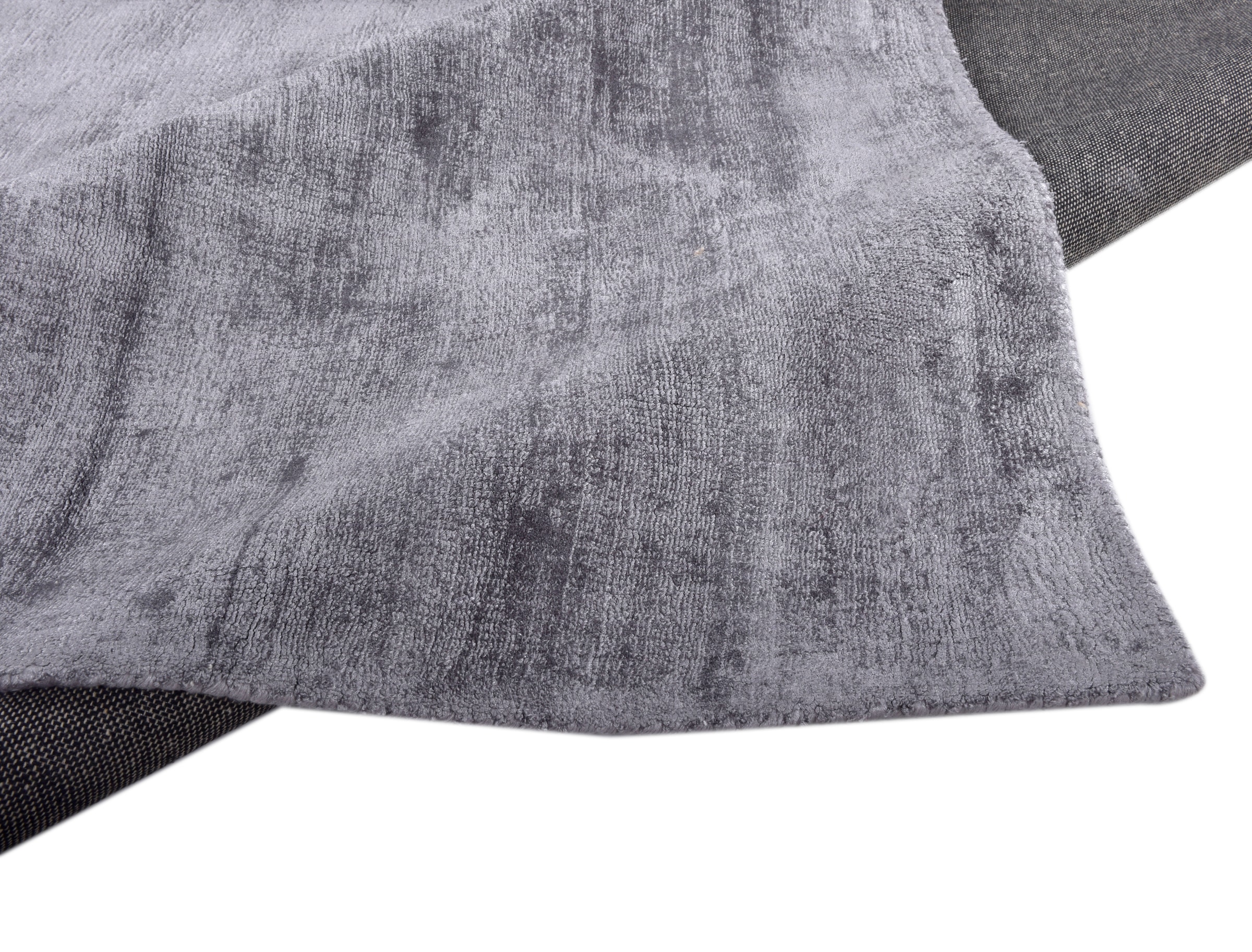 TOM TAILOR HOME Teppich »Shine uni«, rechteckig, 8 mm Höhe, Handweb Teppich, 100% Viskose, handgewebt, mit elegantem Schimmer