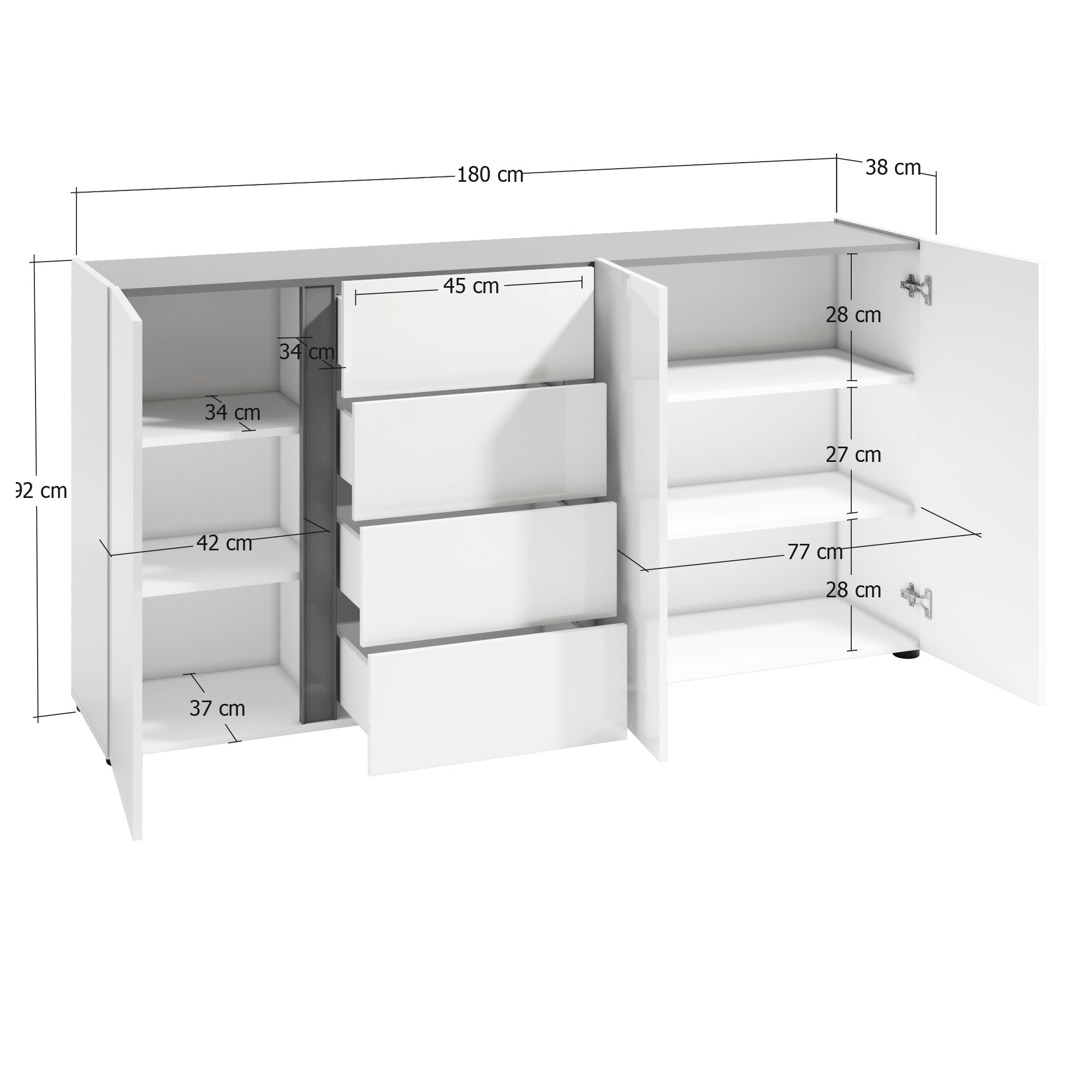 Home affaire Sideboard »Atrium« 1 Stk. tlg.