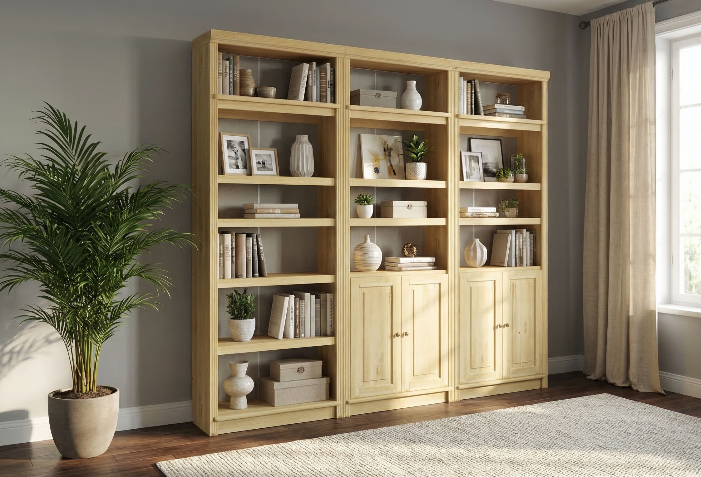 GOODproduct Bücherregal »Soeren« aus massiver Kiefer, FSC®-zertifiziert, Tiefe 33,5 cm