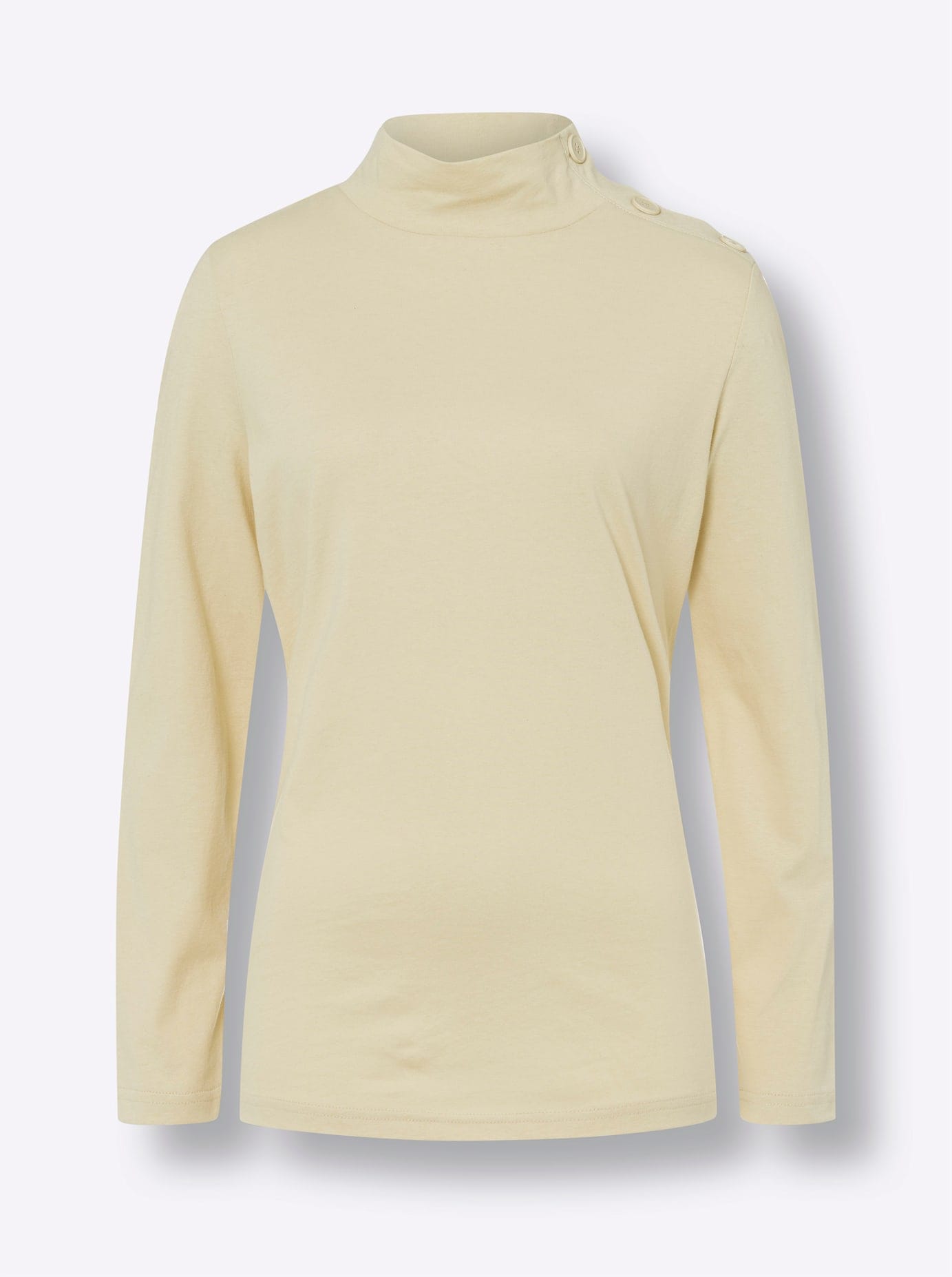Classic Basics Langarmshirt »Stehkragen-Shirt«, (1 tlg.)