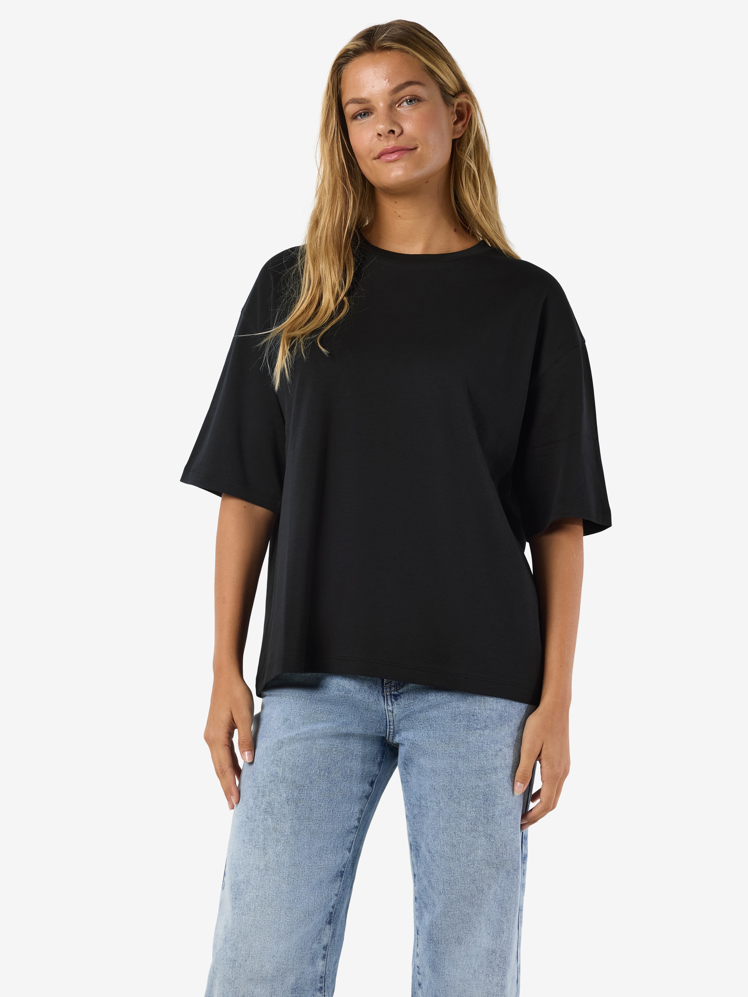 Image of Noisy may Kurzarmshirt "NMKIM S/S T-SHIRT JRS NOOS" Baumwolle, regular fit