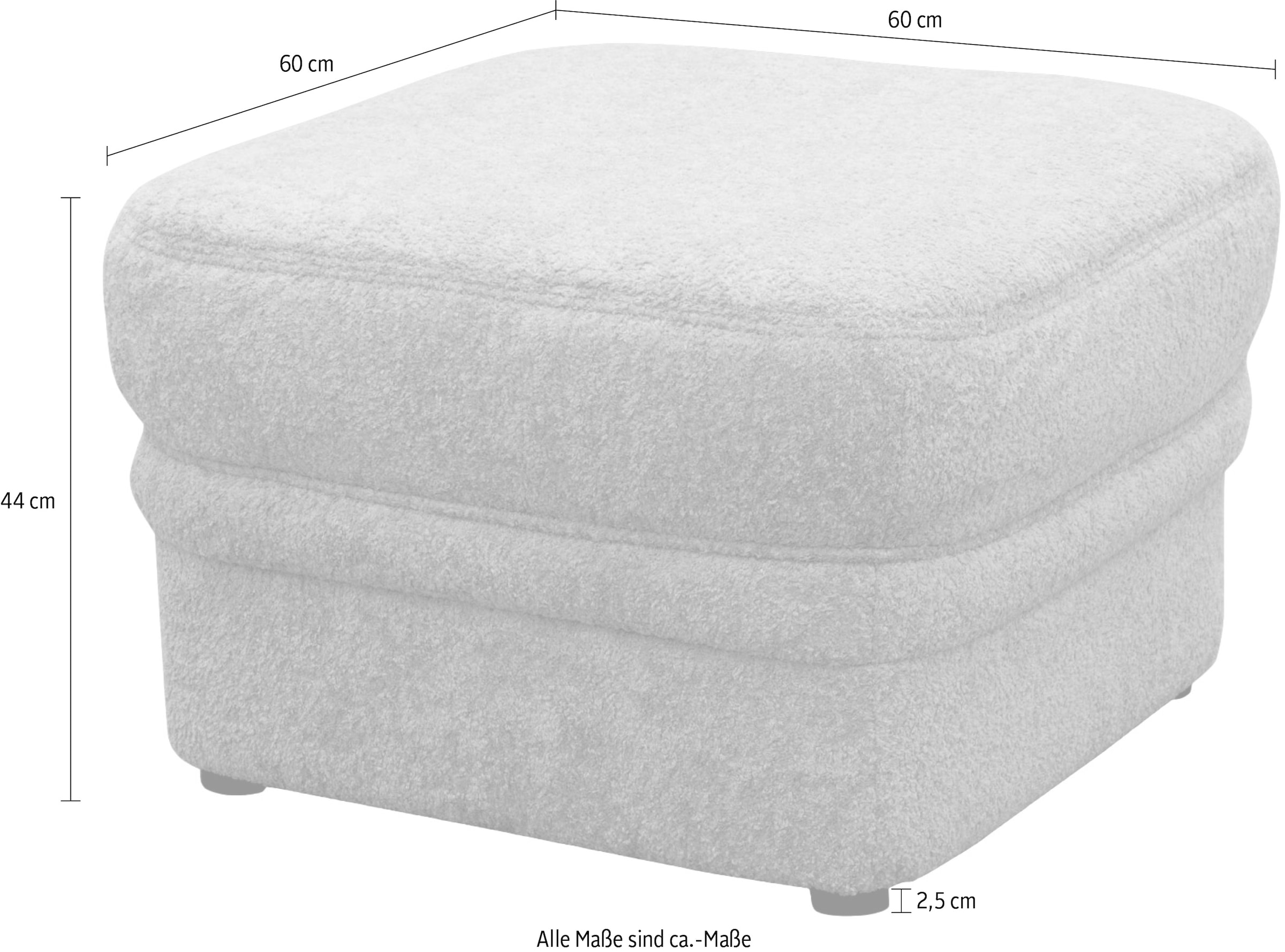 GOODproduct Hocker »Nyborrg 60 cm, formschönes Design für ein modernes Zuhause« Polsterhocker passend zum Sofa, Breite 60 cm, individuell kombinieren