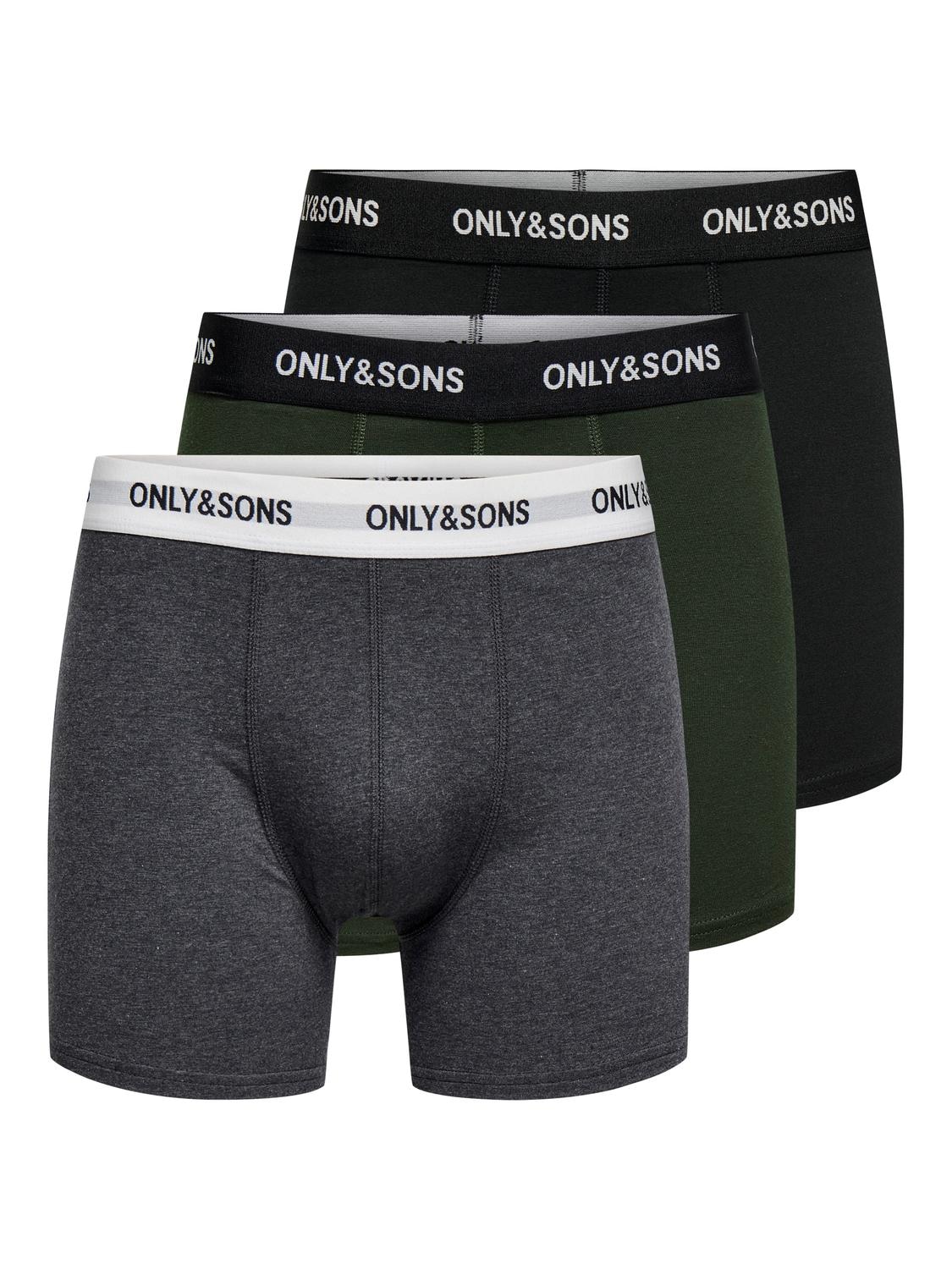 ONLY & SONS Trunk »ONSFITZ SOLID BLACK TRUNK 3PACK NOOS« Packung, 3 Stk.