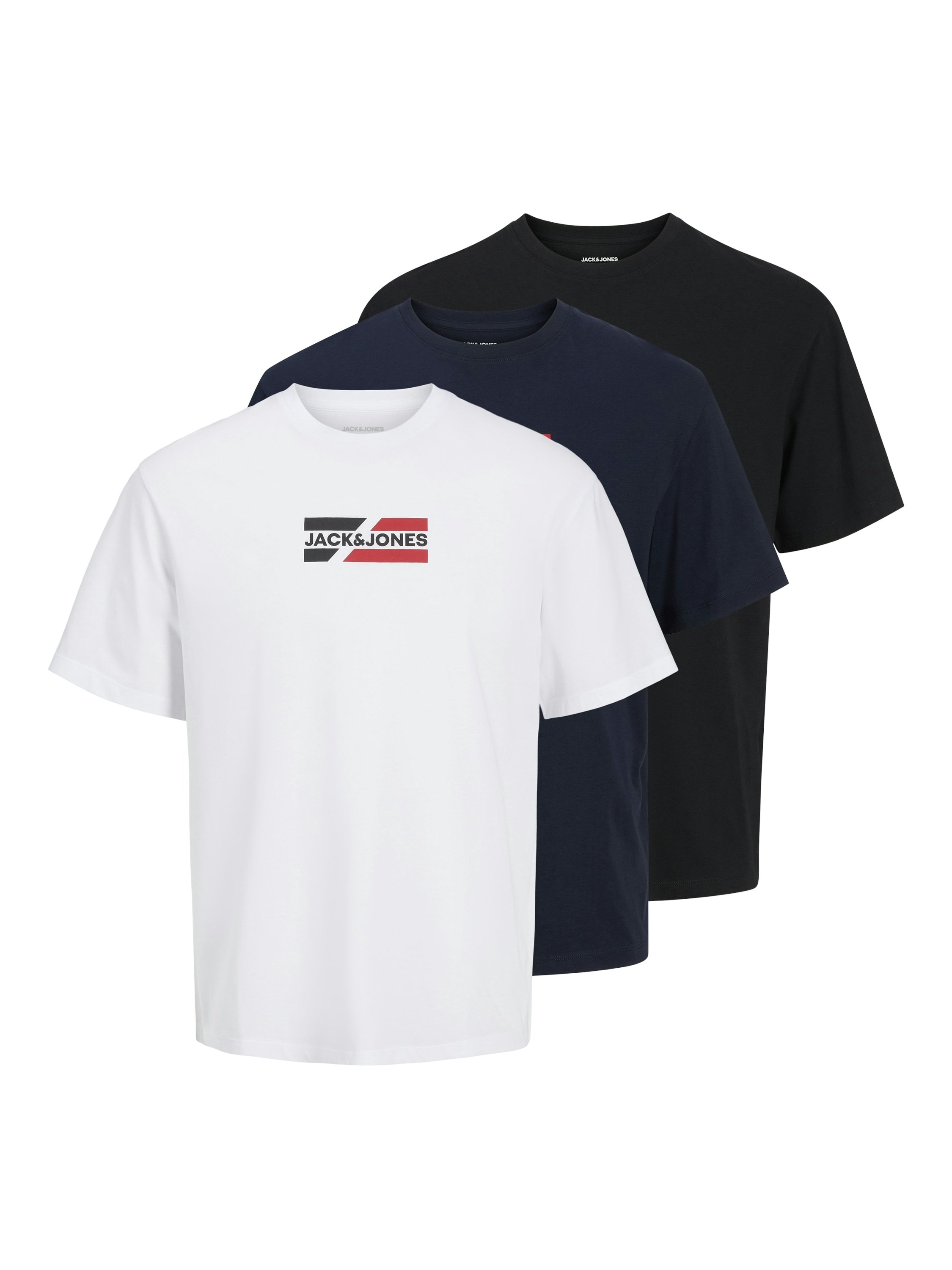 Image of Jack & Jones Kurzarmshirt "JJECORP GRAPHIC TEE SS O-3PK MP NOOS" Packung, 3 Stk.