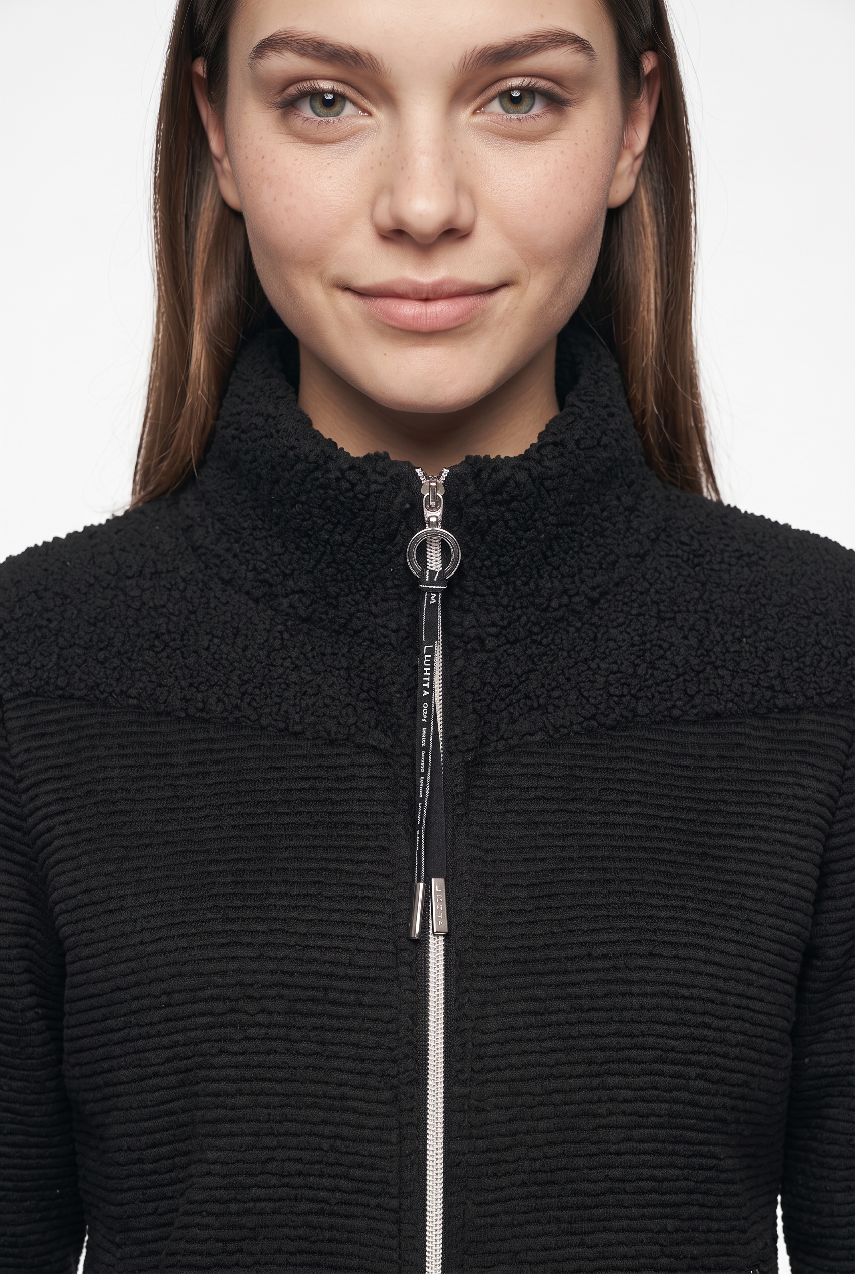 Luhta Strickfleecejacke »D STRICKFLEECEJACKE JACKARBY« aus Polyester, auch in grossen Grössen
