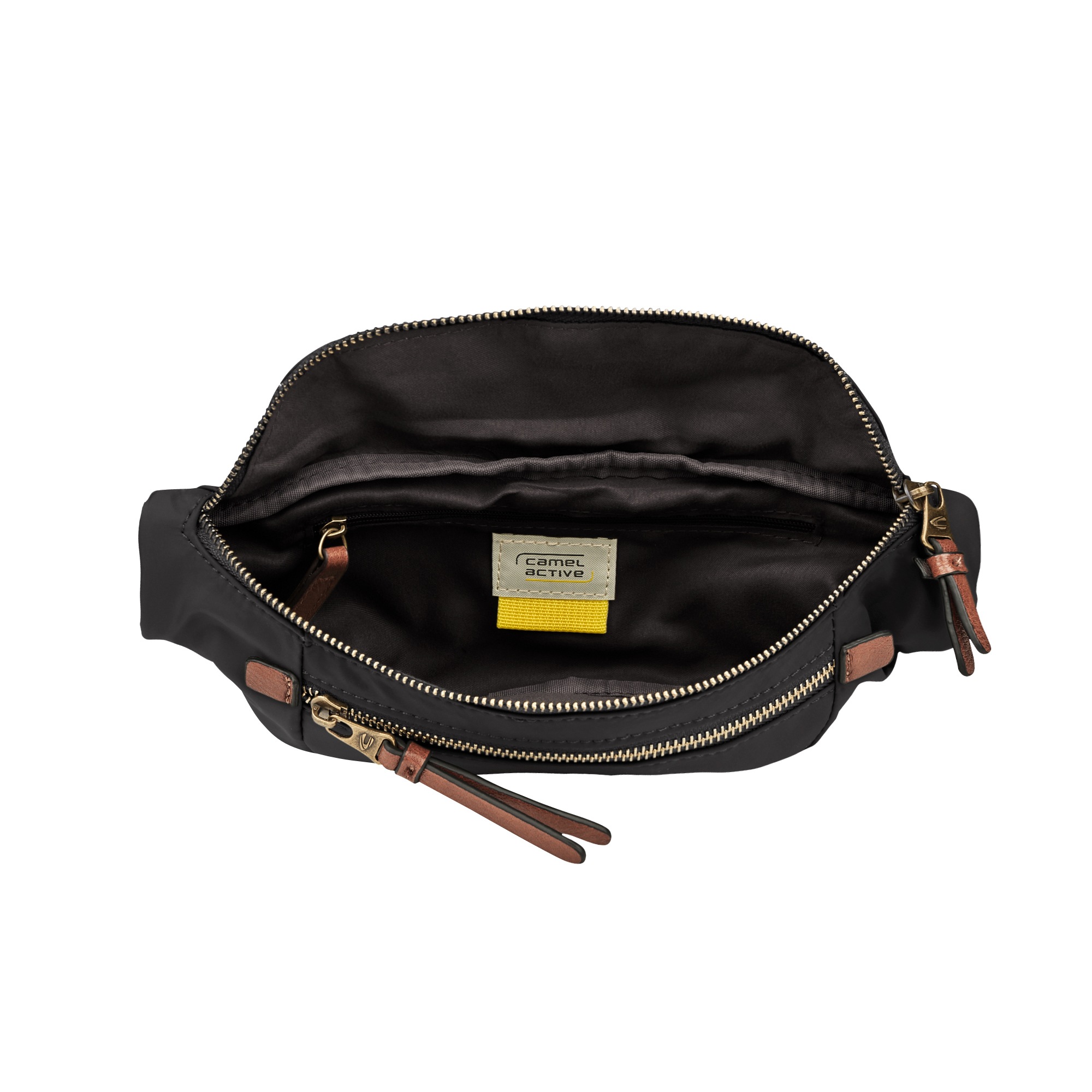 camel active Sac ventral »Bari« aus hochwertigem matten Nylon mit gestreiftem Gewebeband