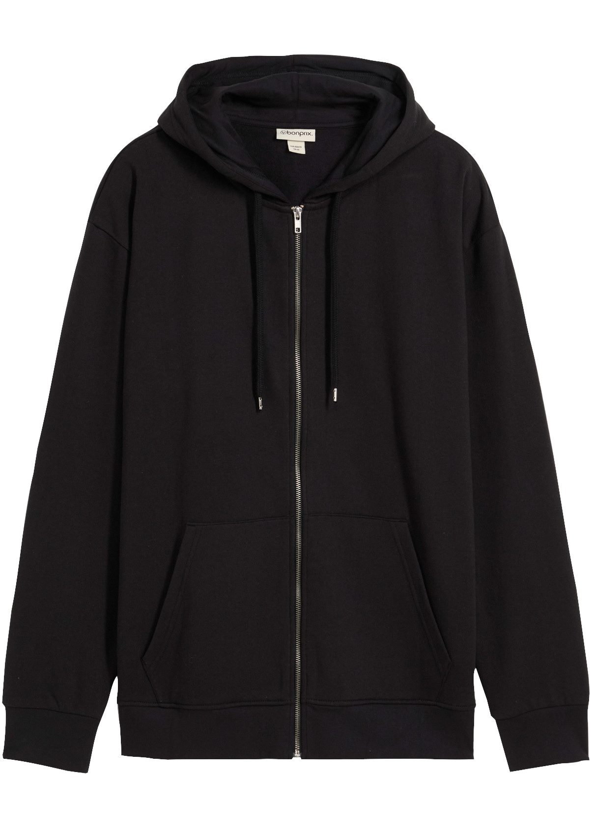 bonprix Kapuzensweatjacke lockere Passform, aus Baumwolle und Polyester, im Basic-Stil