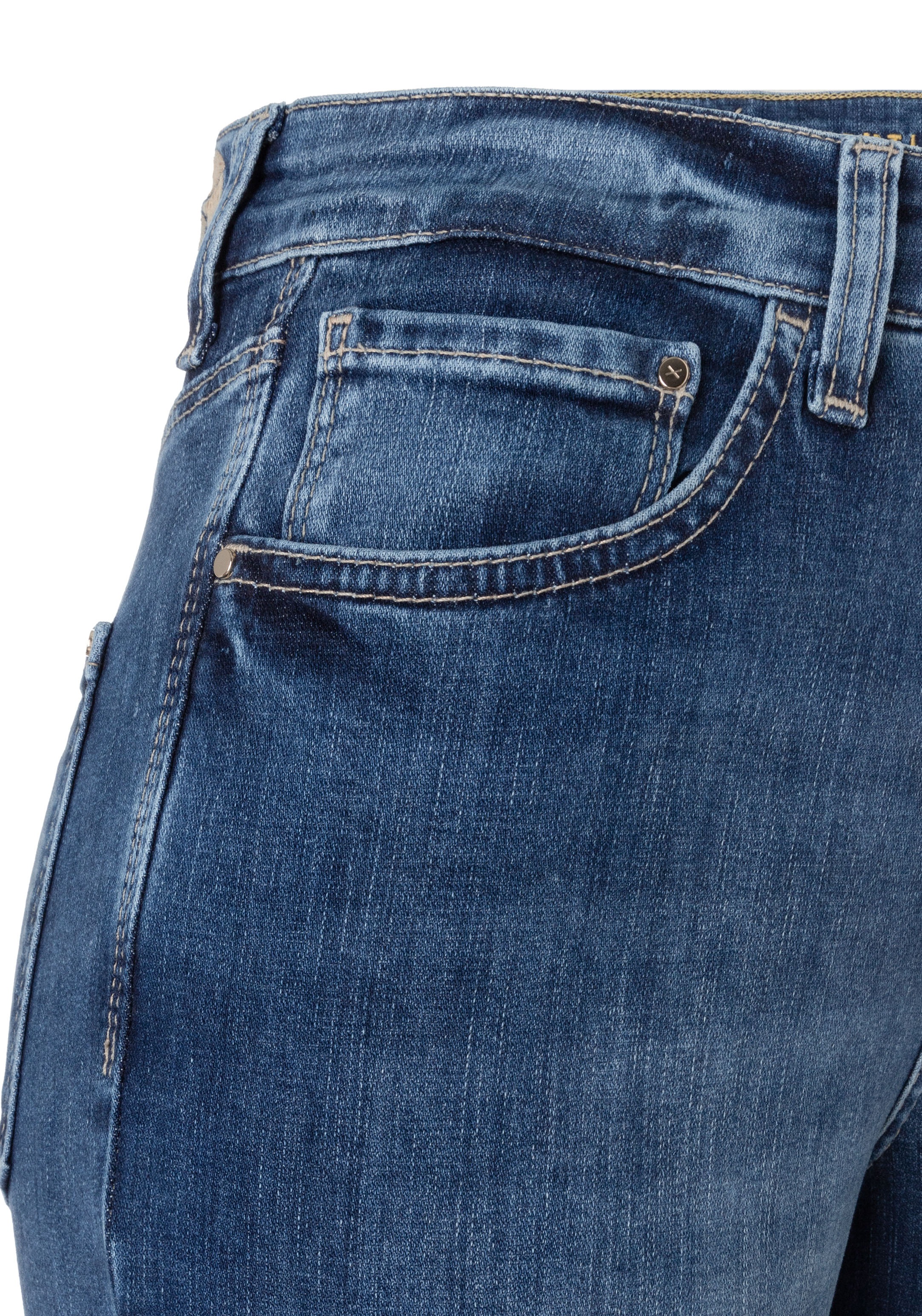 MAC Jeans 3/4 »Dream Kick« ourlet raccourci à la mode et légèrement évasé