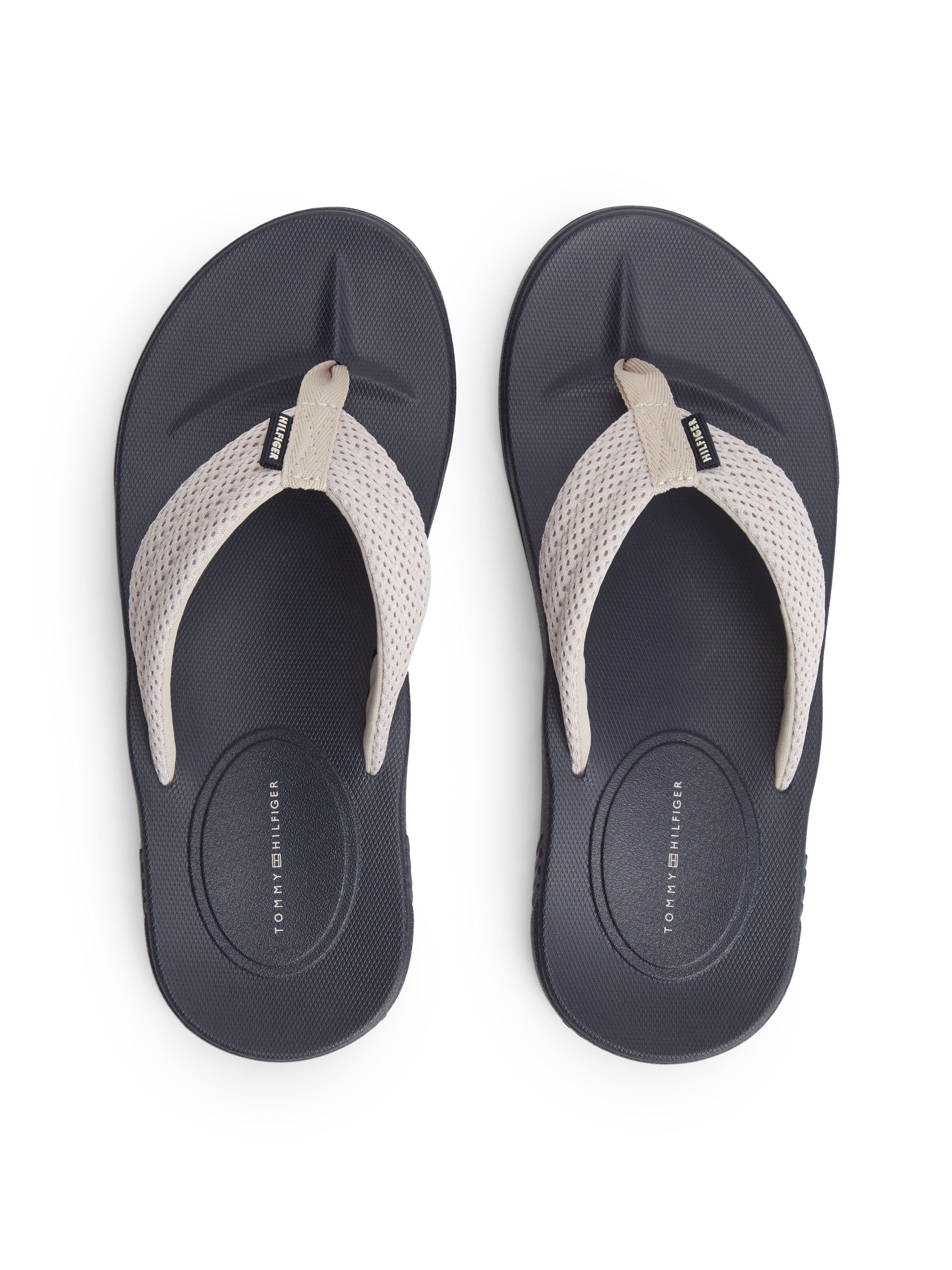 Tommy Hilfiger Séparateur d'orteils »MOLDED PADDED HILFIGER B SANDAL«  Strandschuh, Sommerschuh, Poolslide mit Kontrastbesatz