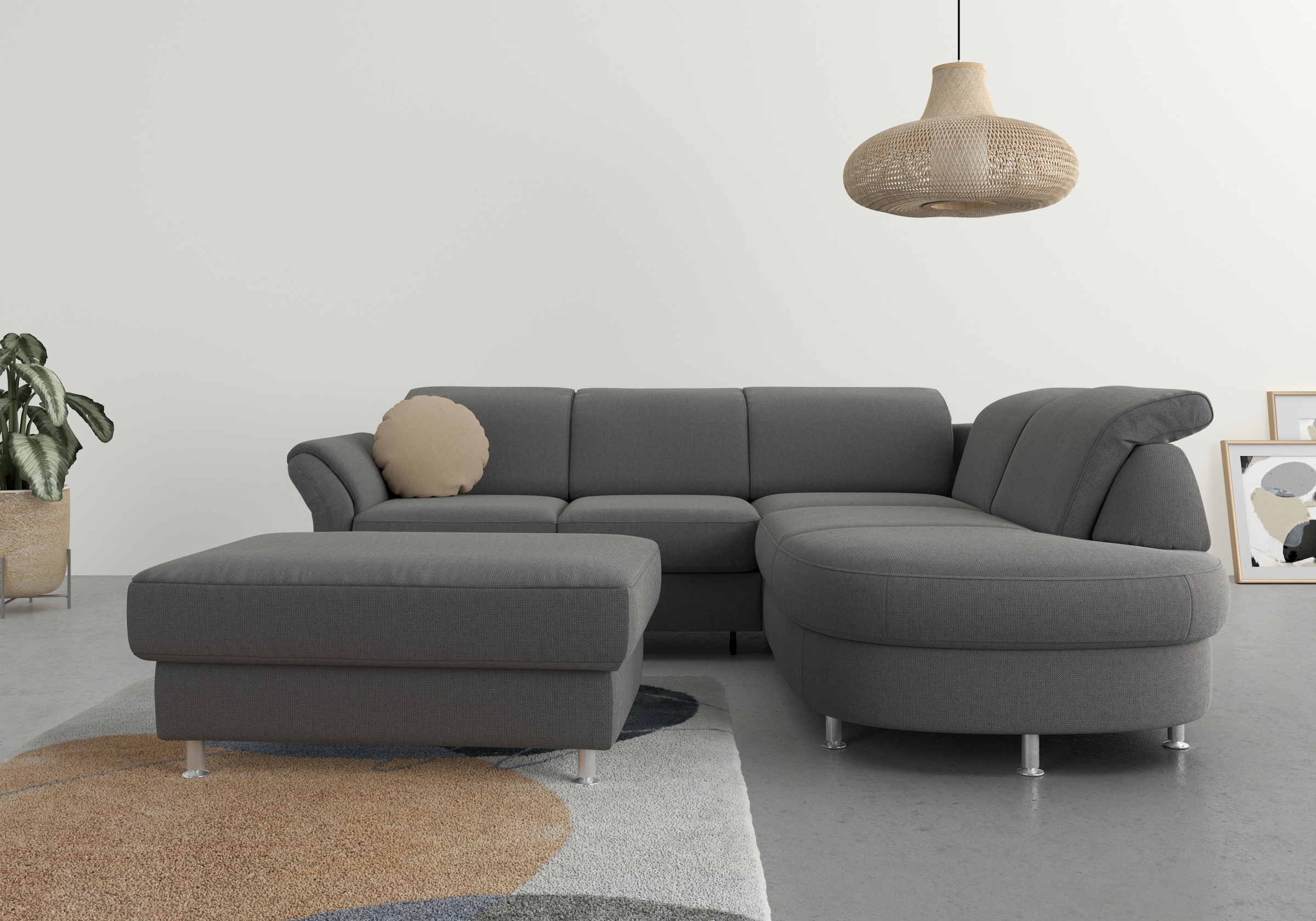 Image of sit&more Ecksofa "Apulia L-Form" wahlweise Bettfunktion, Bettkasten und Kopf- und Armteilverstellung
