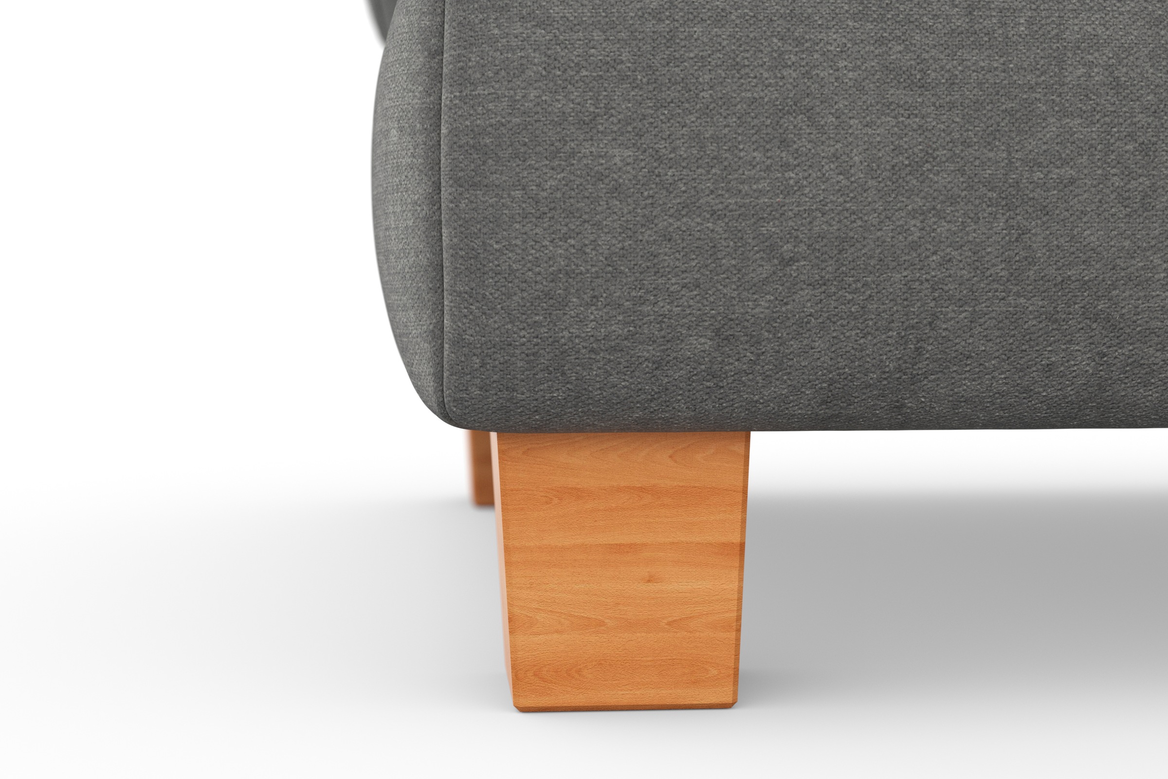sit&more Polsterhocker »Dundee«, mit Klappfunktion, Federkern und hochwertigen Massivholzfüssen